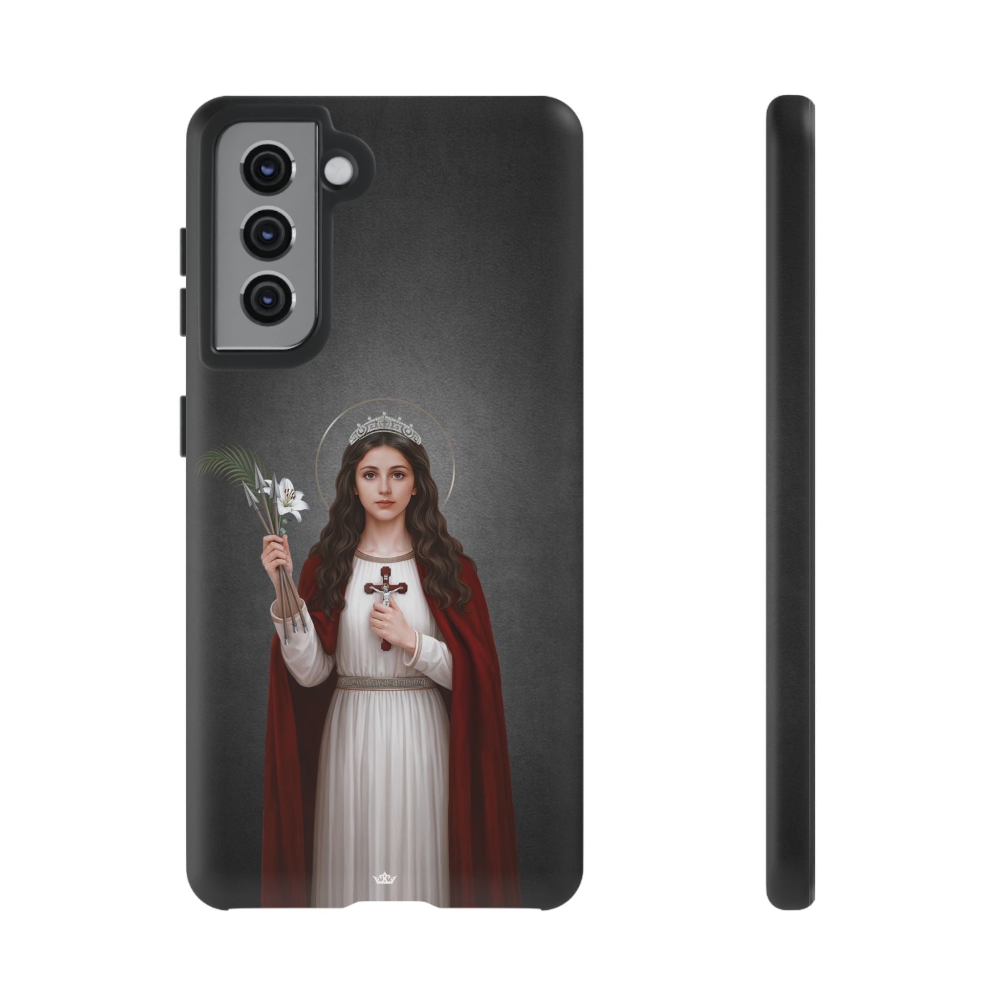 St. Philomena Hard Phone Case (Dark) - Venxara