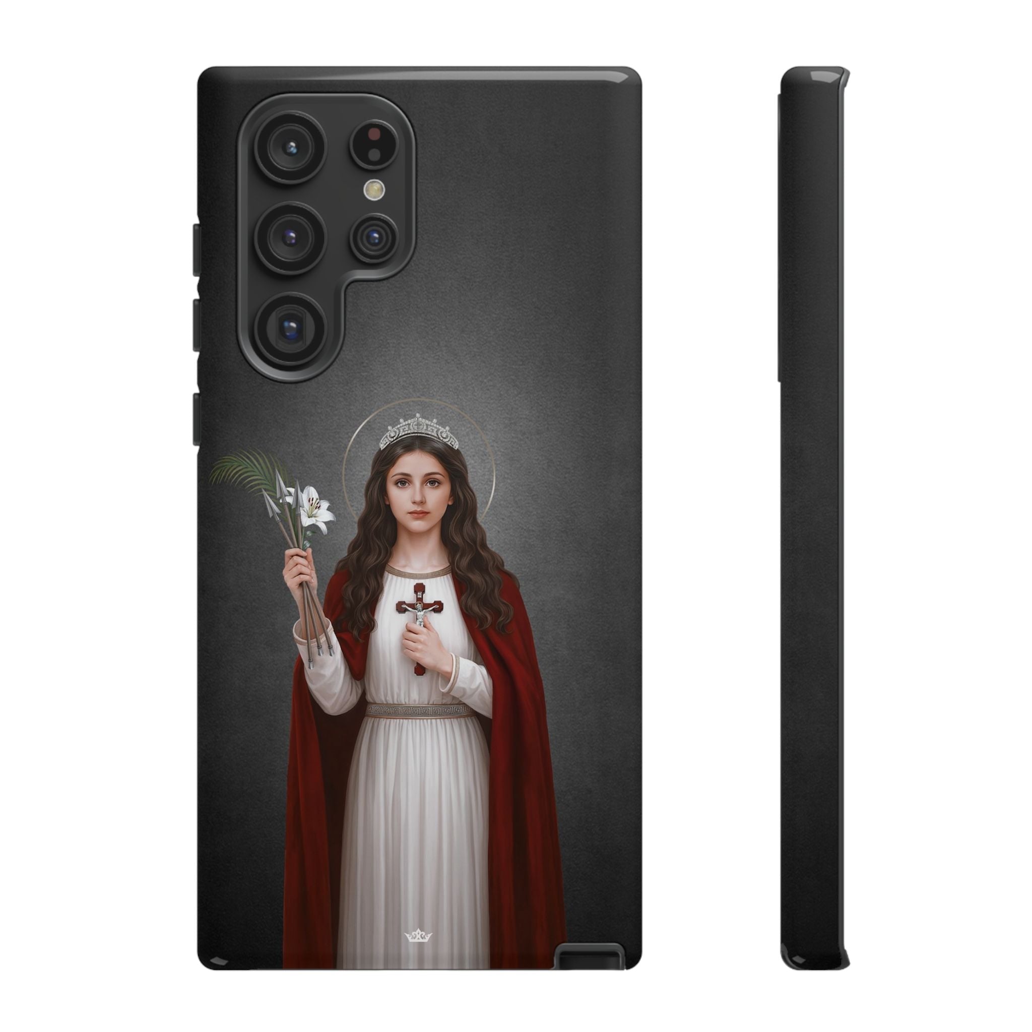 St. Philomena Hard Phone Case (Dark) - Venxara