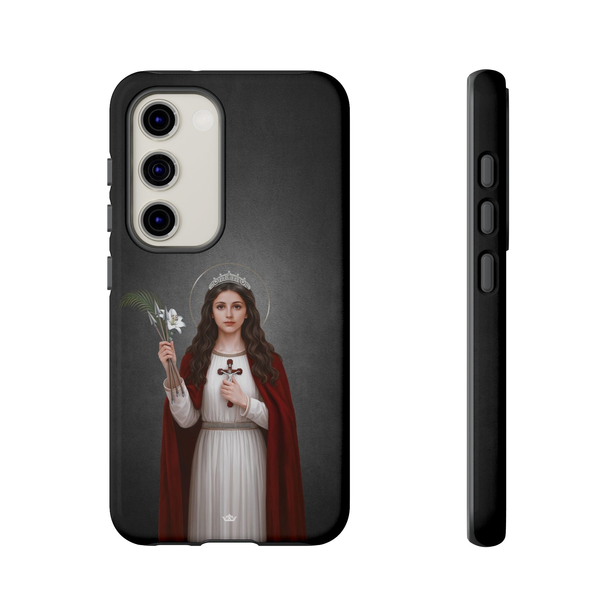 St. Philomena Hard Phone Case (Dark) - Venxara
