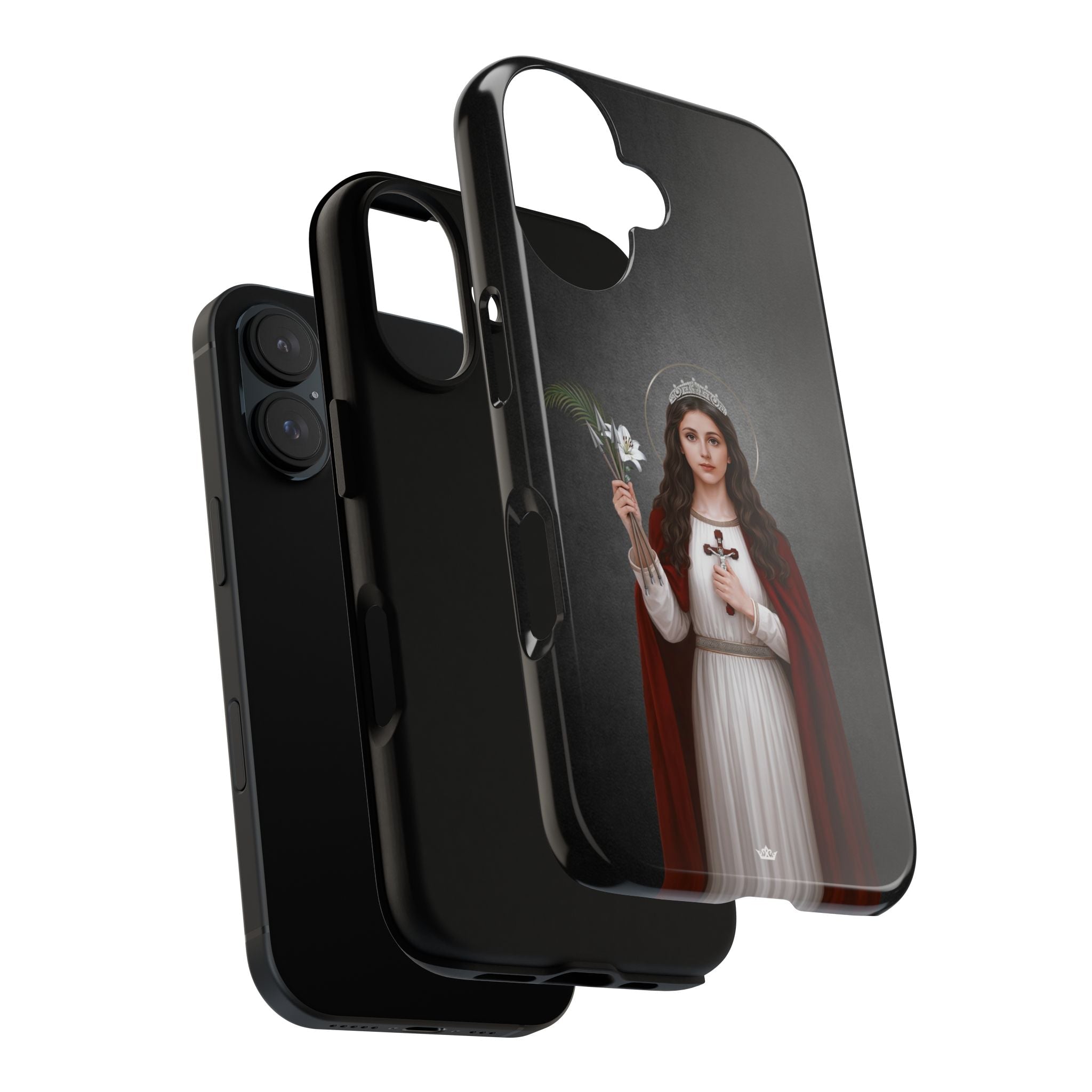 St. Philomena Hard Phone Case (Dark) - Venxara