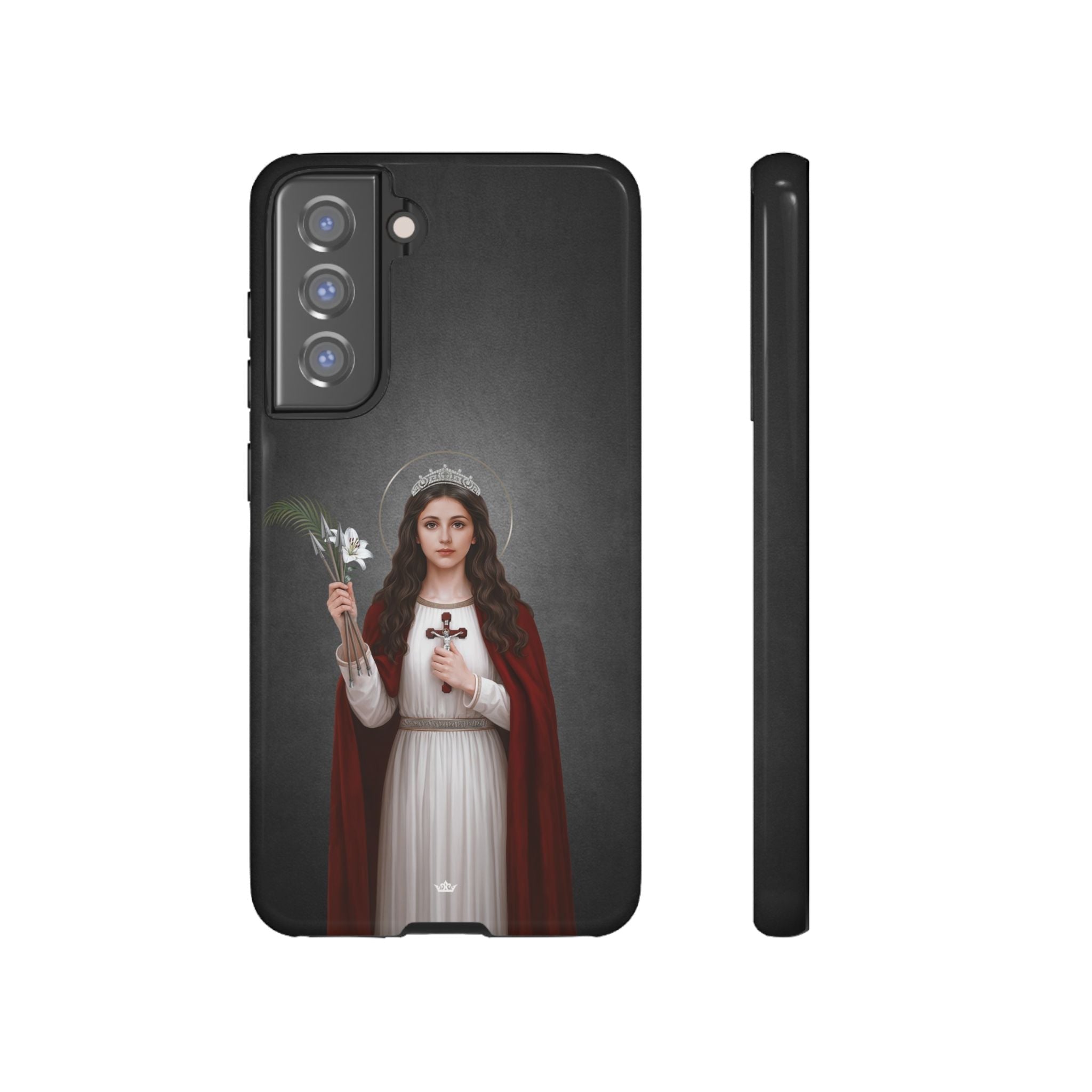 St. Philomena Hard Phone Case (Dark) - Venxara