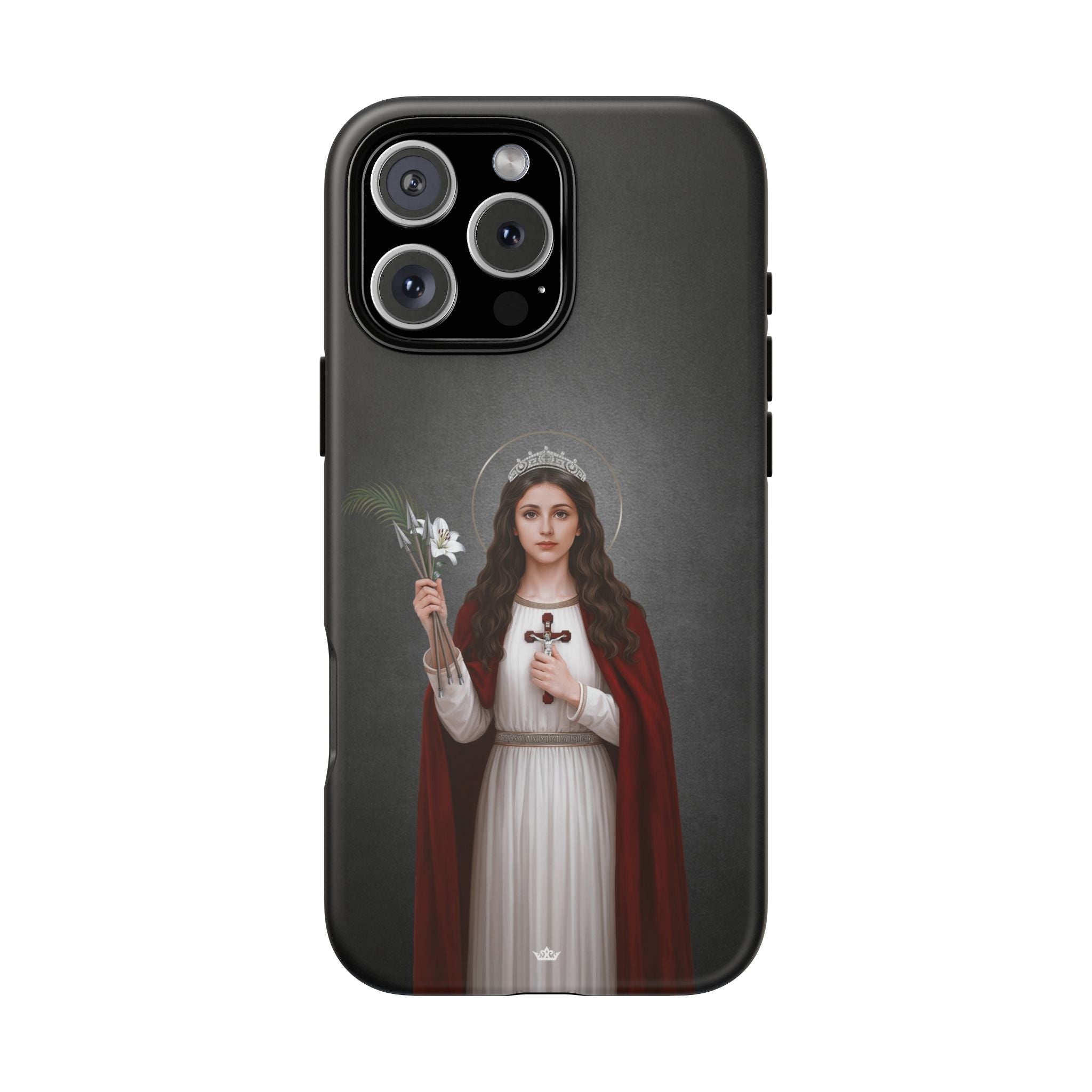 St. Philomena Hard Phone Case (Dark) - Venxara