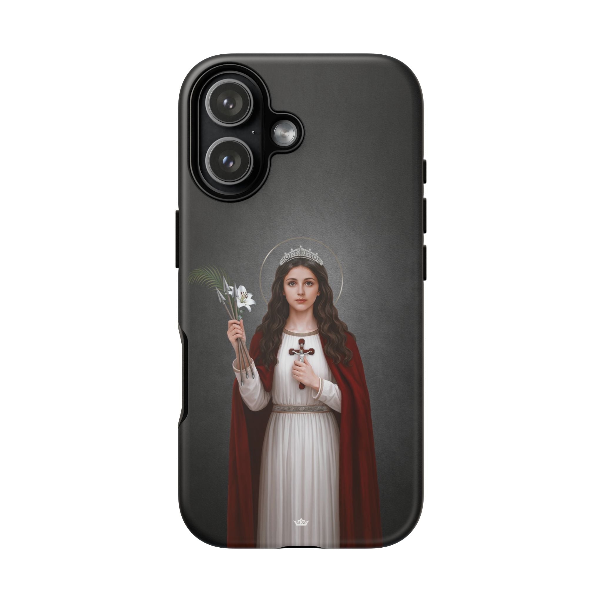 St. Philomena Hard Phone Case (Dark) - Venxara