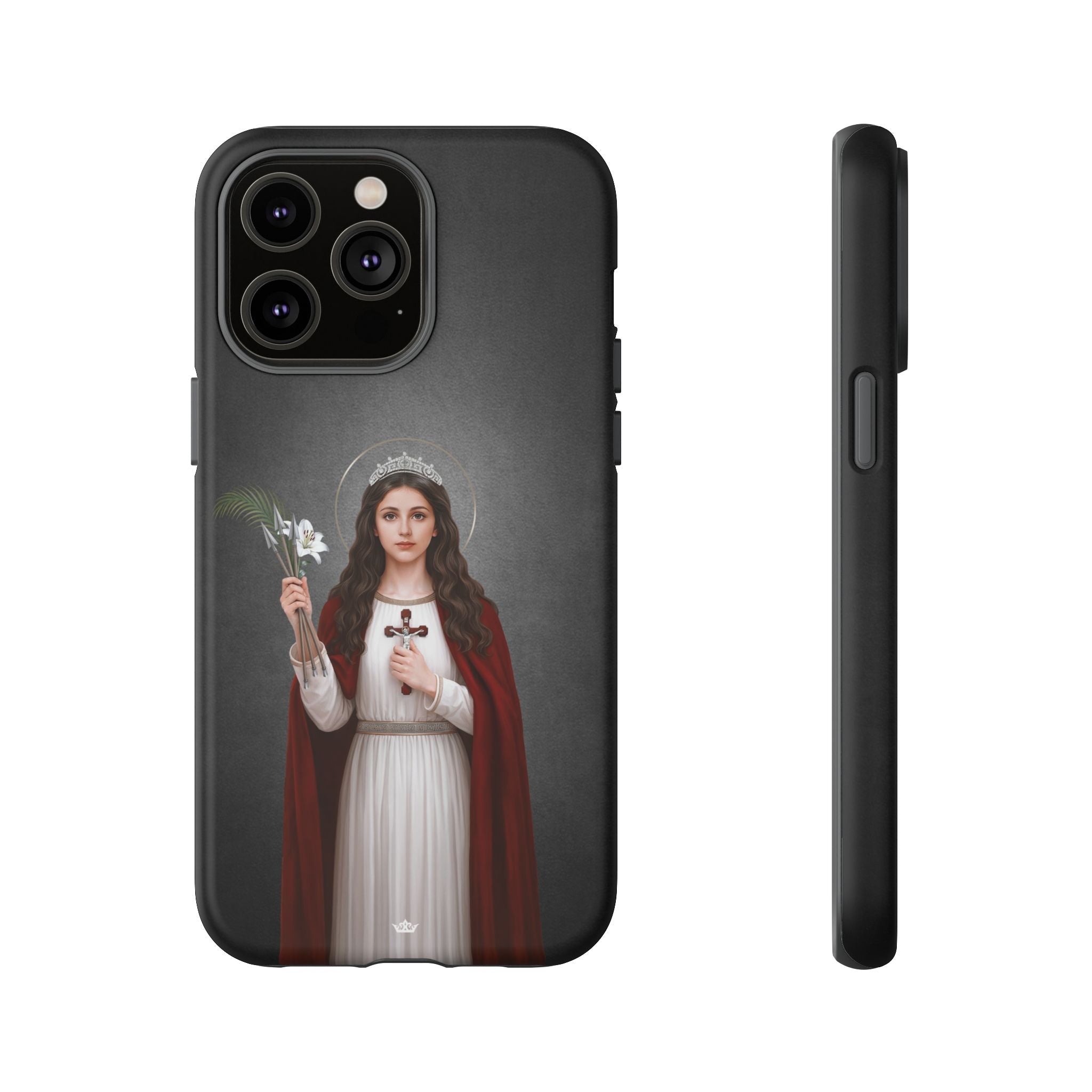 St. Philomena Hard Phone Case (Dark) - Venxara