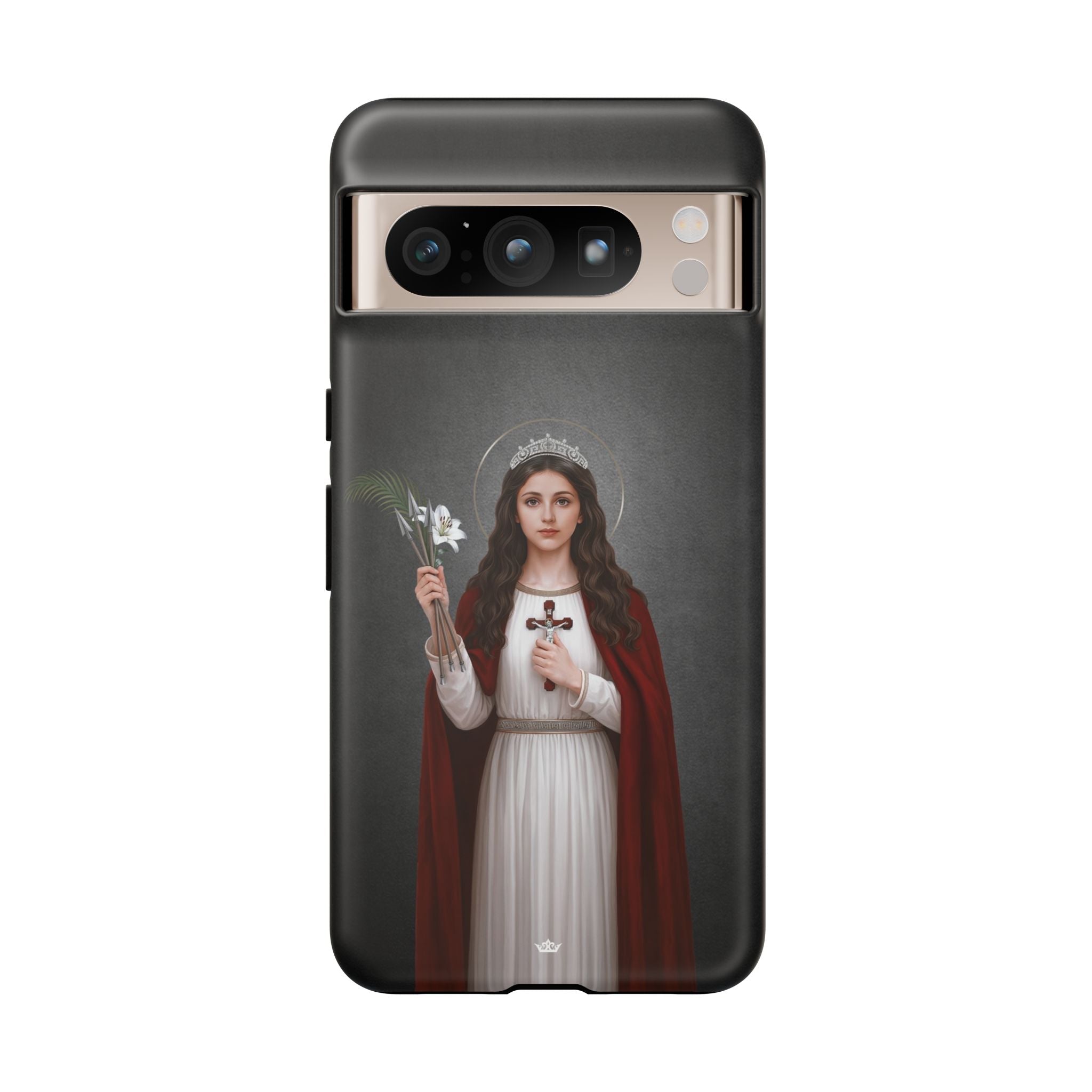 St. Philomena Hard Phone Case (Dark) - Venxara