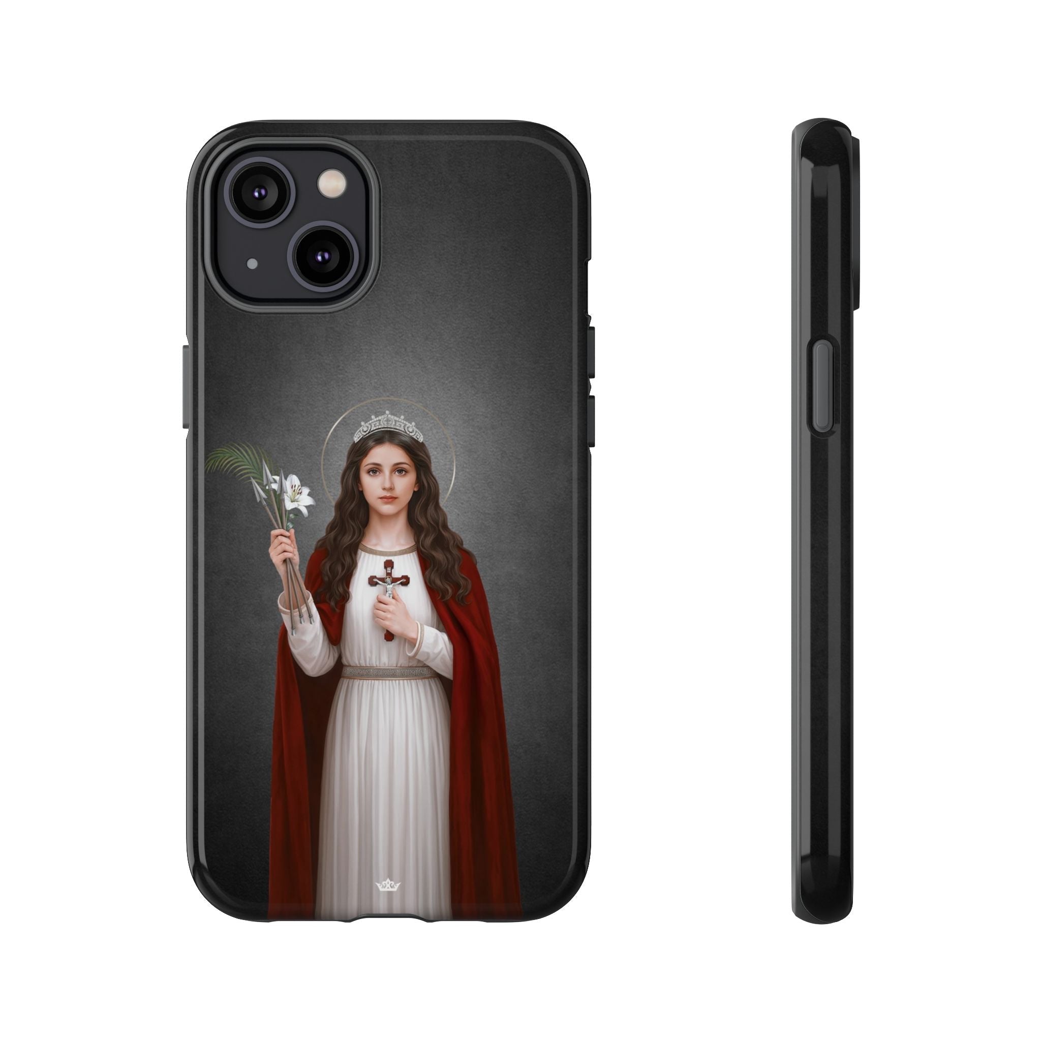 St. Philomena Hard Phone Case (Dark) - Venxara