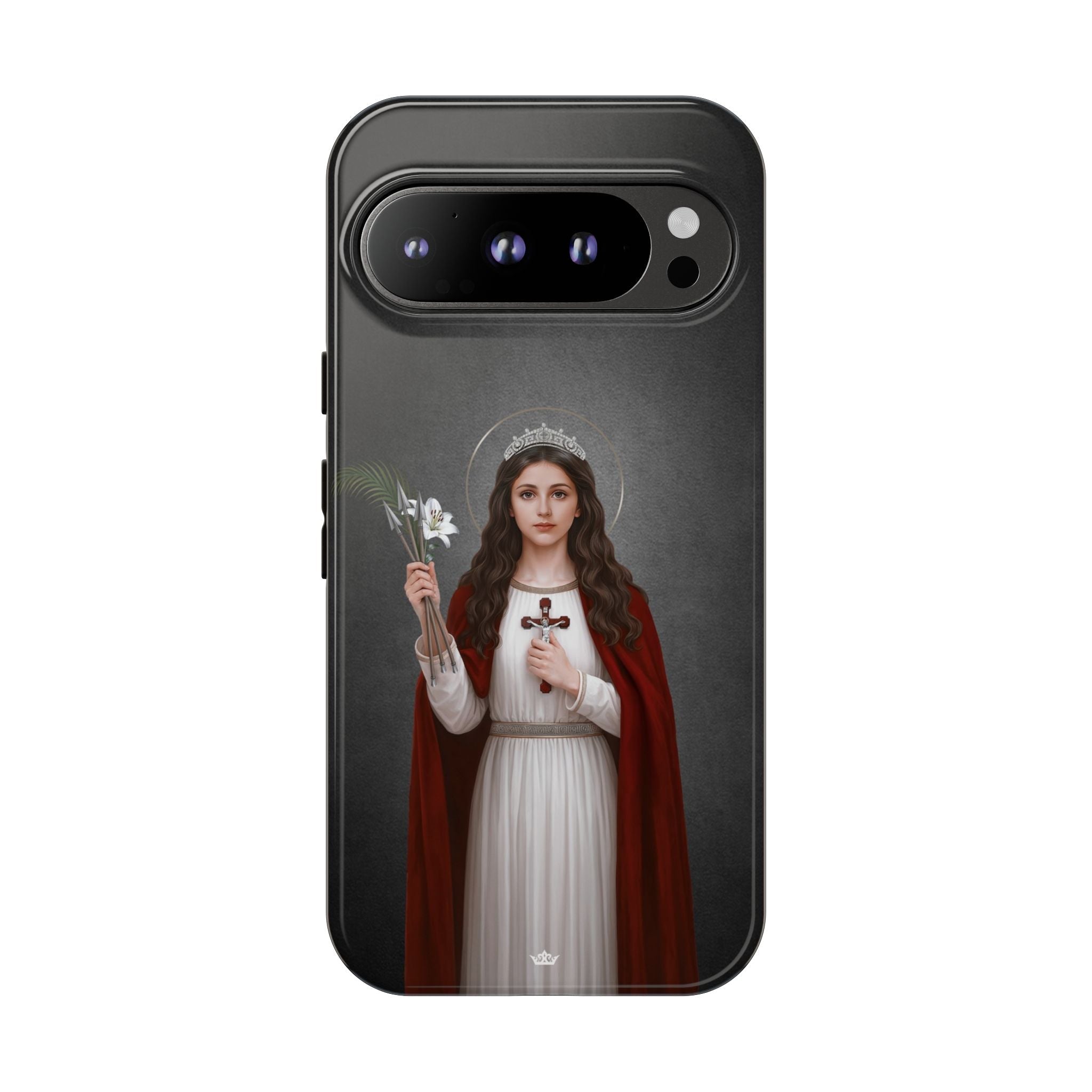 St. Philomena Hard Phone Case (Dark) - Venxara