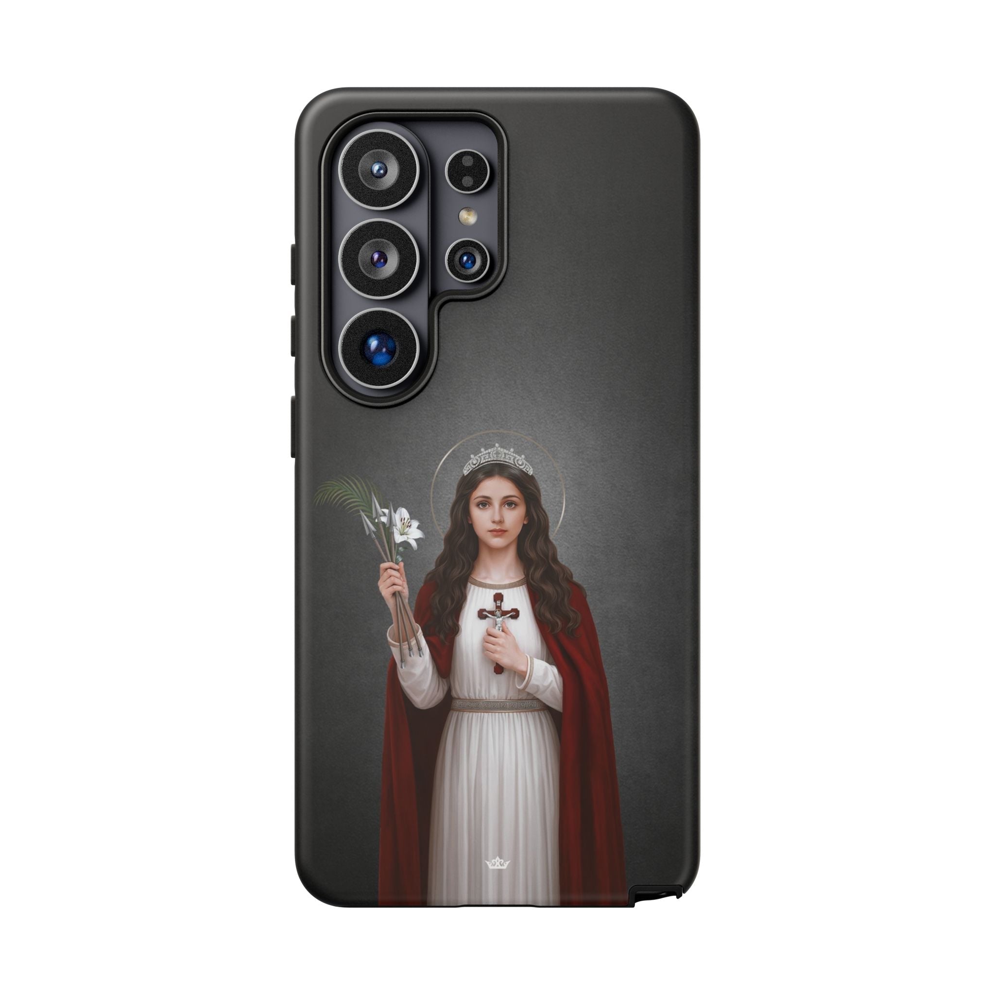 St. Philomena Hard Phone Case (Dark) - Venxara
