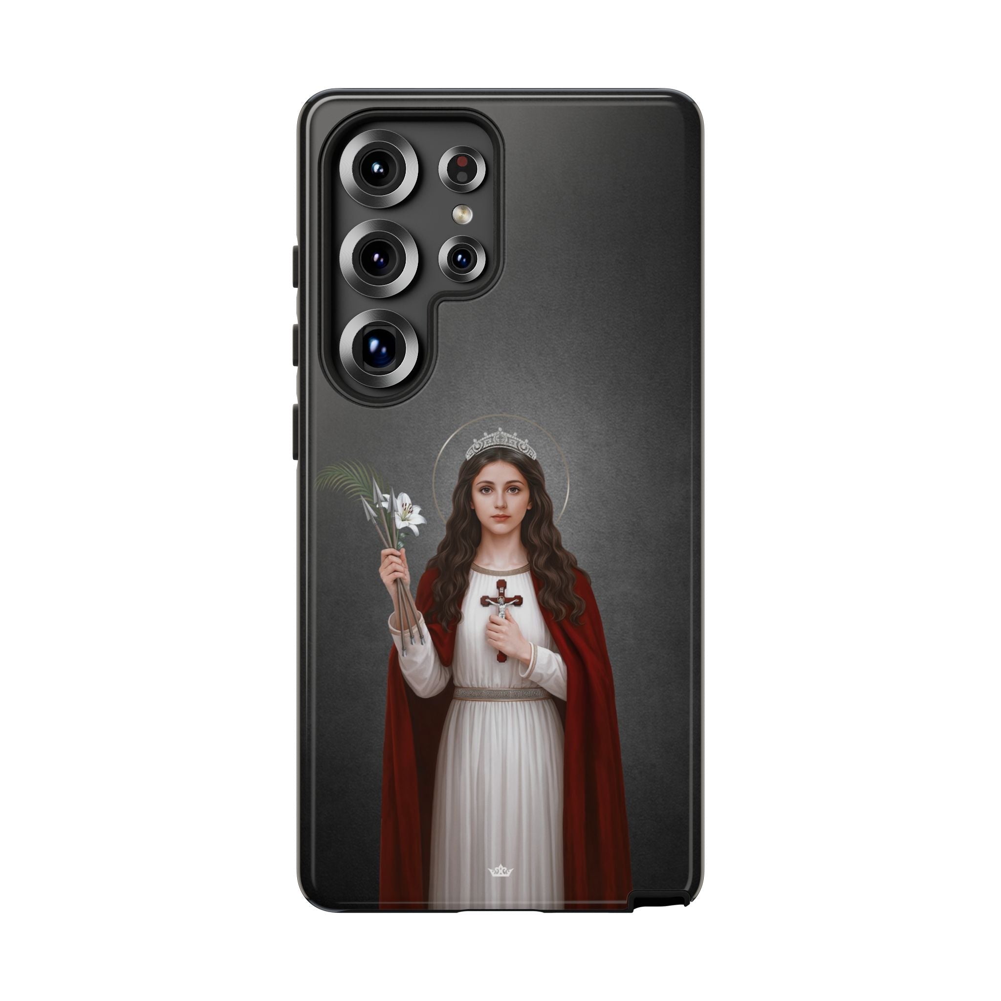 St. Philomena Hard Phone Case (Dark) - Venxara