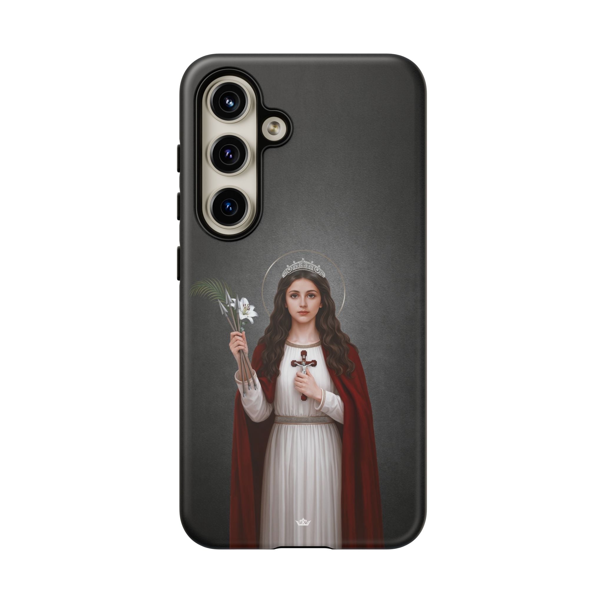 St. Philomena Hard Phone Case (Dark) - Venxara