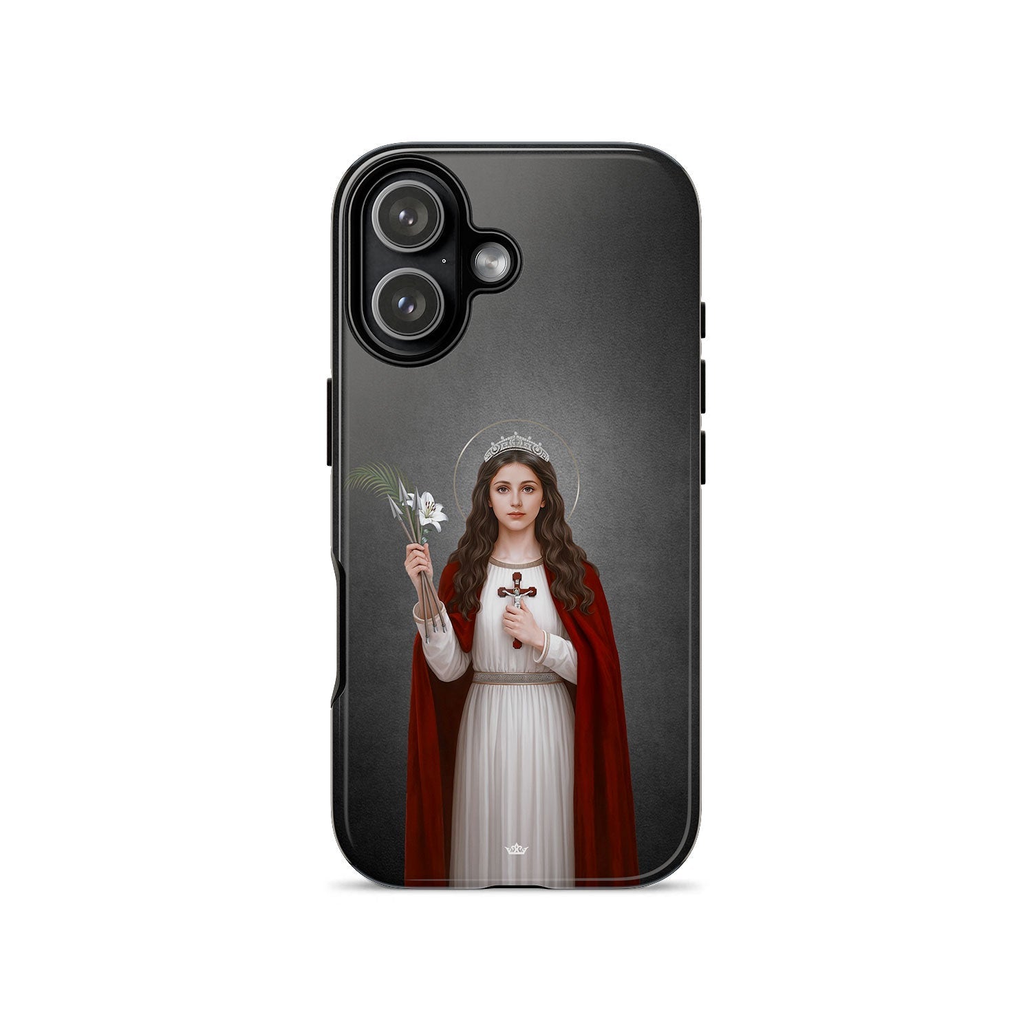 St. Philomena Hard Phone Case (Dark) - VENXARA