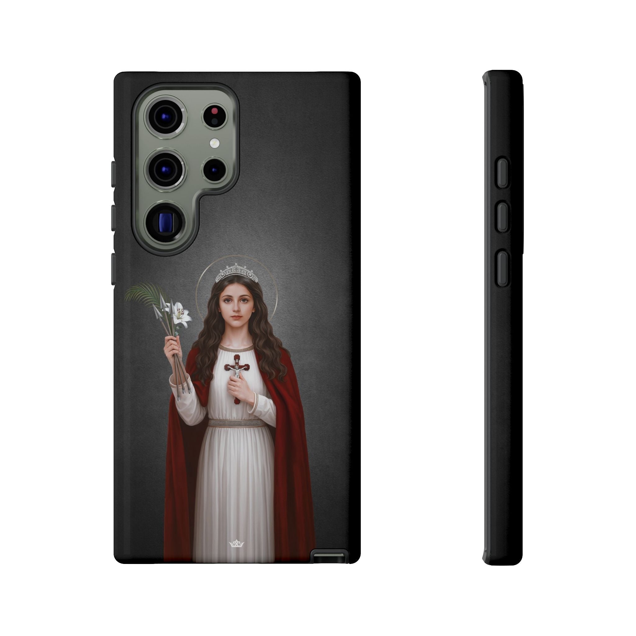 St. Philomena Hard Phone Case (Dark) - Venxara