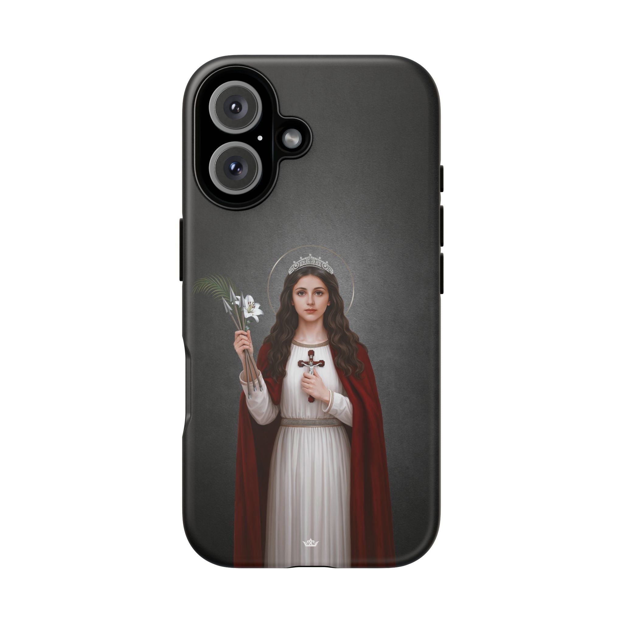 St. Philomena Hard Phone Case (Dark) - Venxara