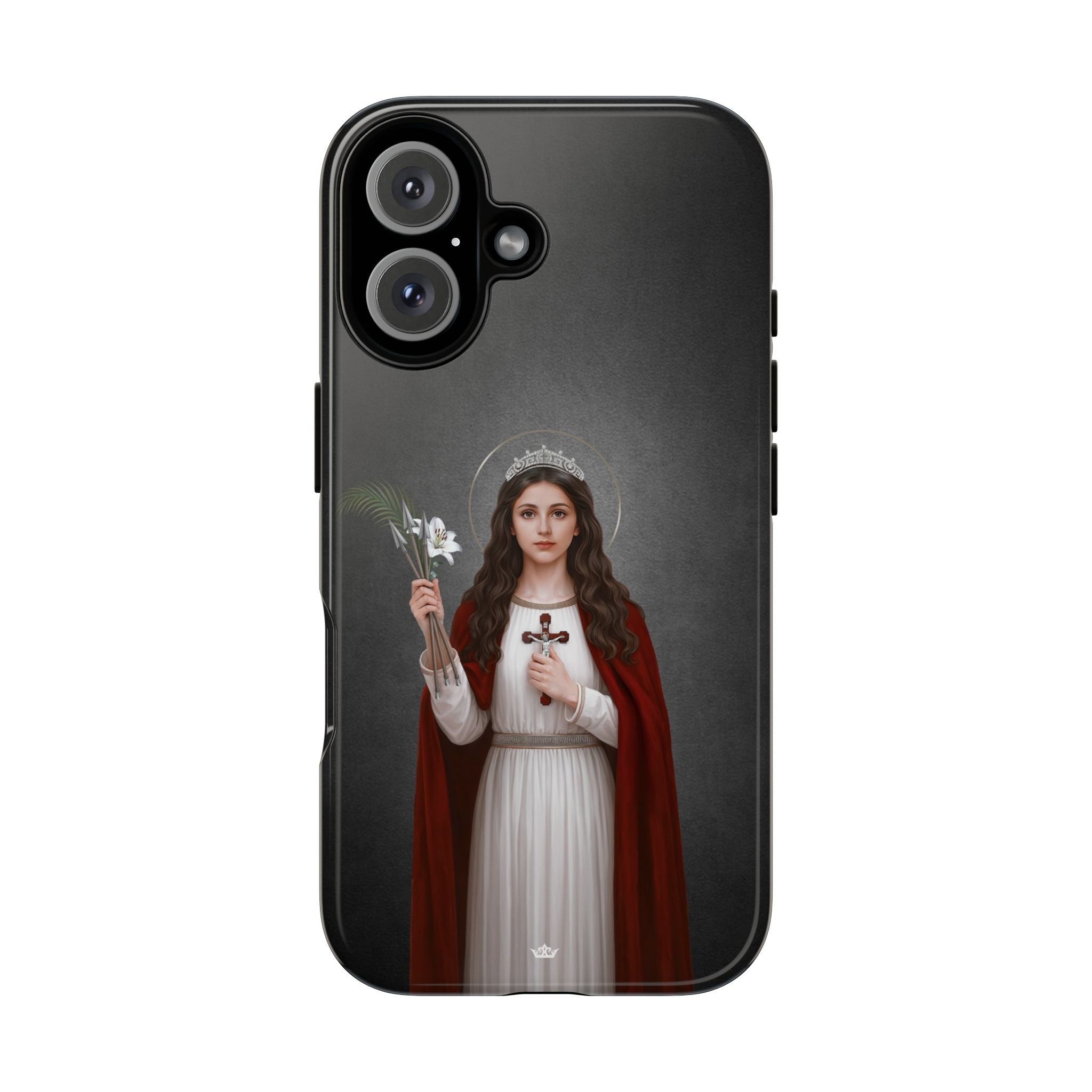 St. Philomena Hard Phone Case (Dark) - Venxara