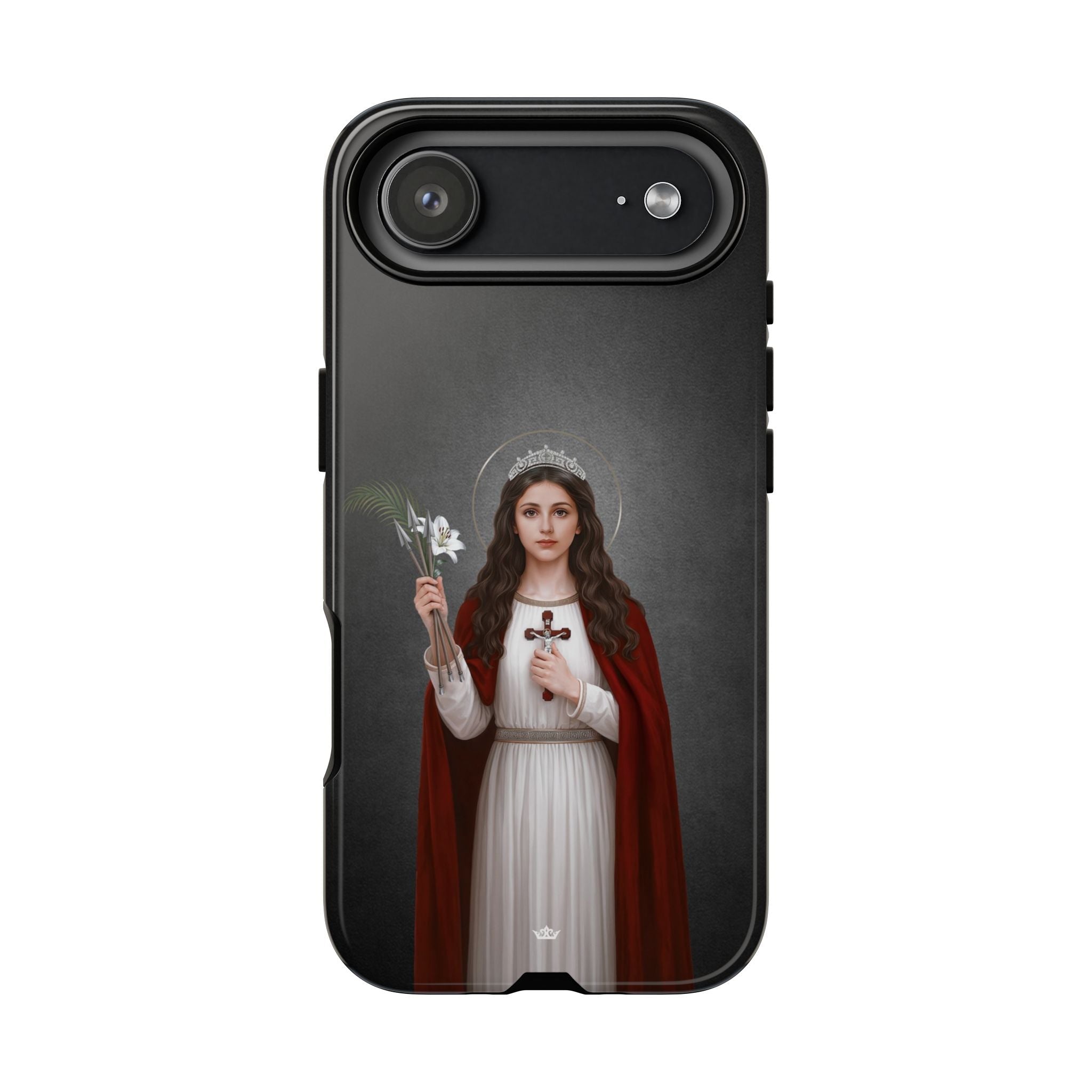 St. Philomena Hard Phone Case (Dark) - Venxara