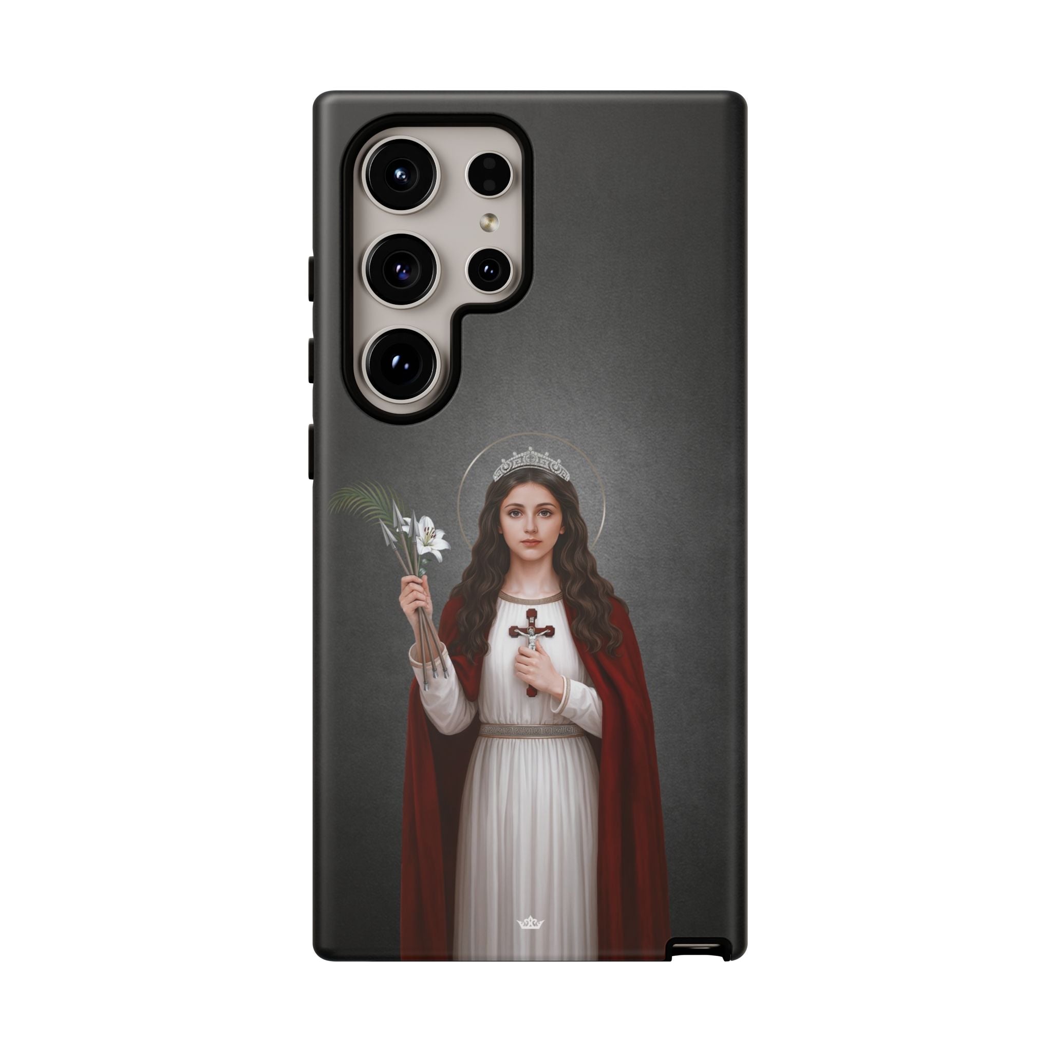 St. Philomena Hard Phone Case (Dark) - Venxara