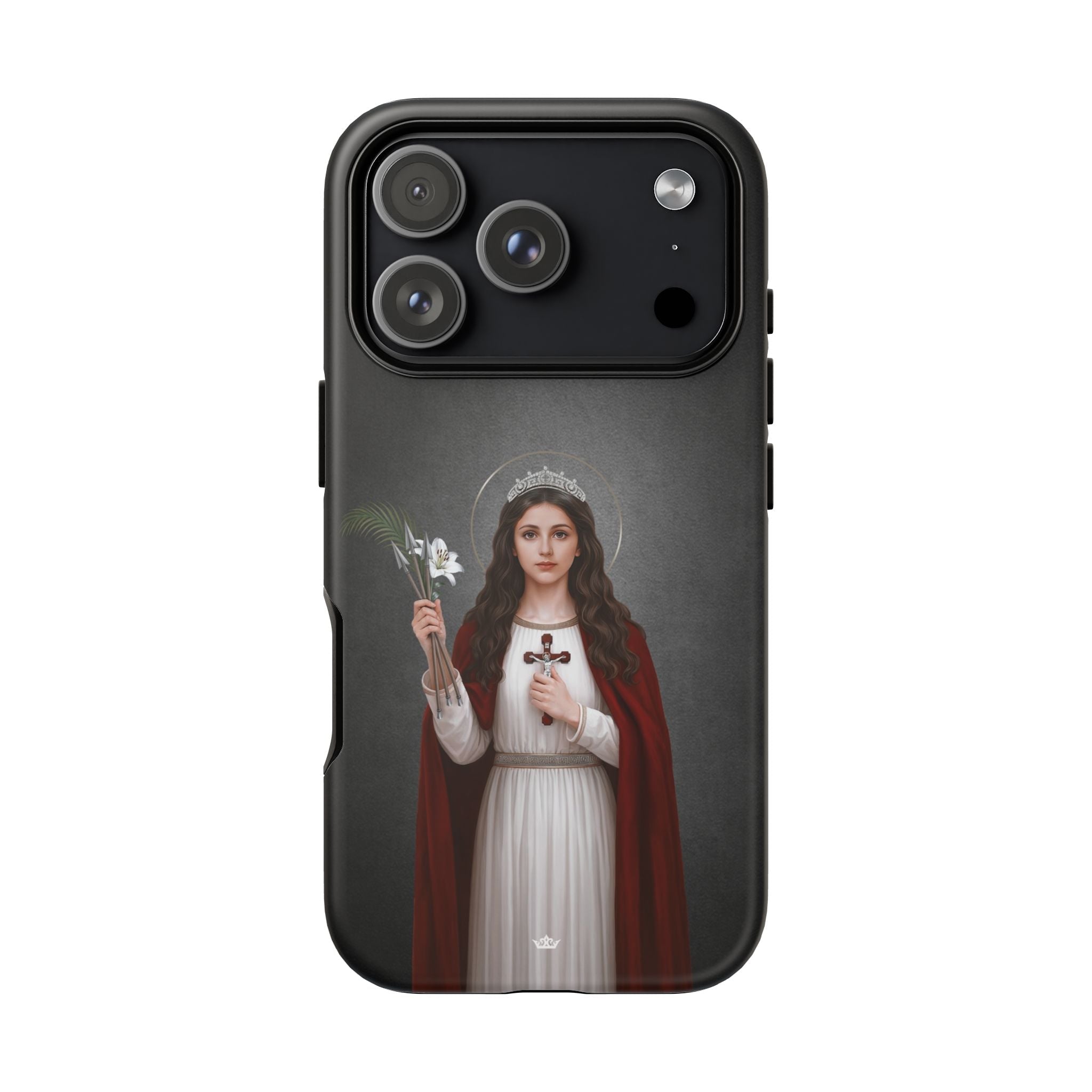 St. Philomena Hard Phone Case (Dark) - Venxara