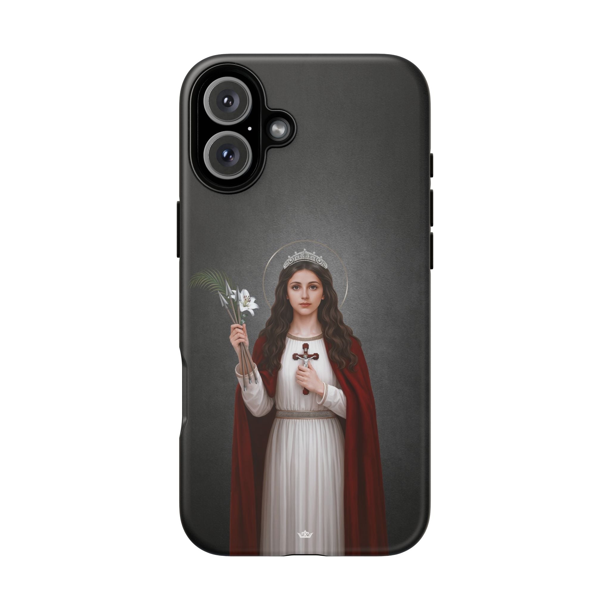 St. Philomena Hard Phone Case (Dark) - Venxara
