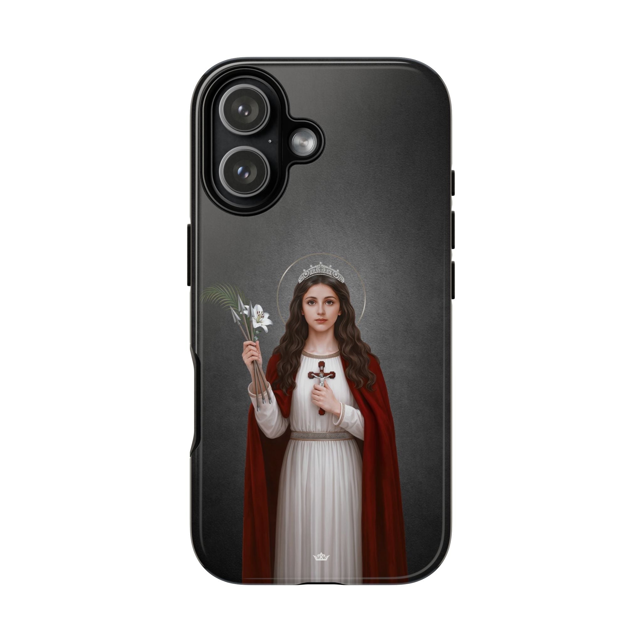 St. Philomena Hard Phone Case (Dark) - Venxara