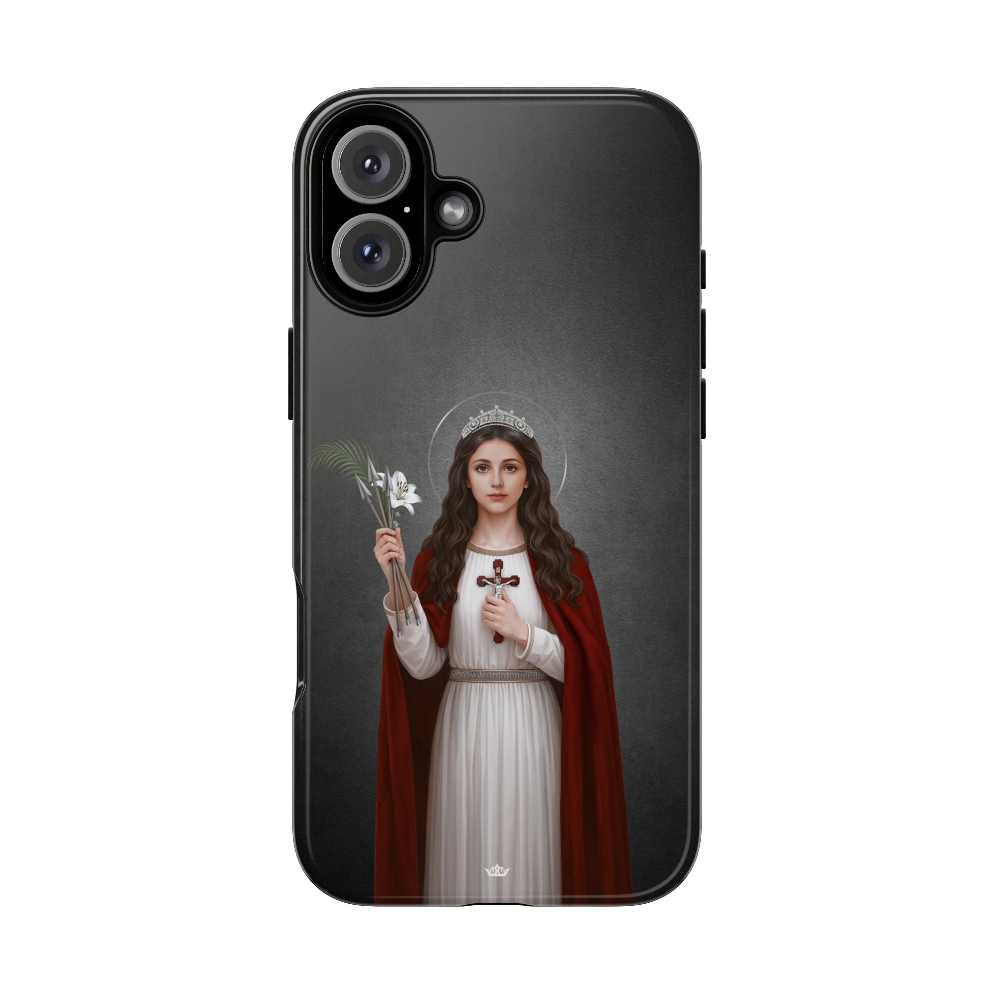 St. Philomena Hard Phone Case (Dark) - Venxara