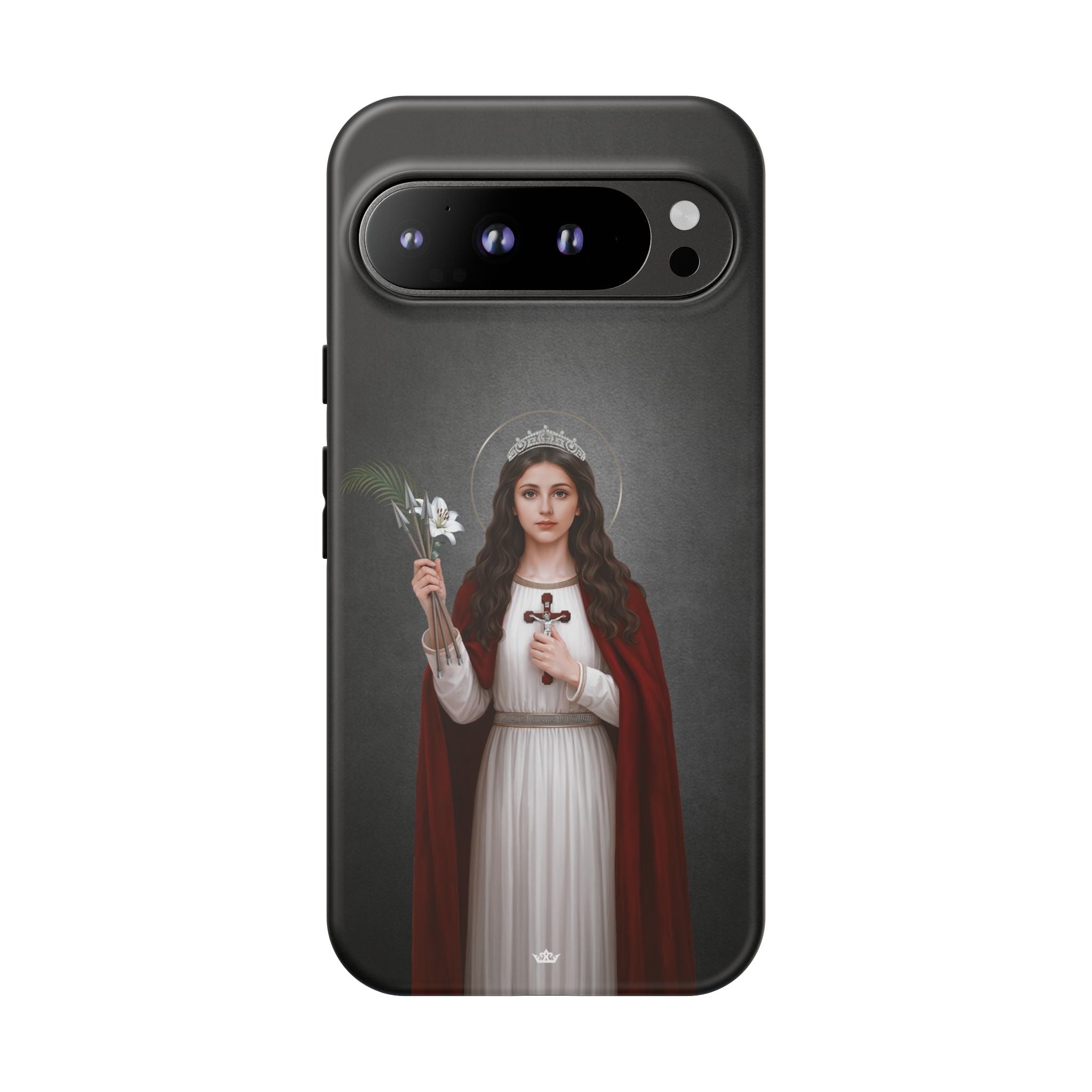 St. Philomena Hard Phone Case (Dark) - Venxara