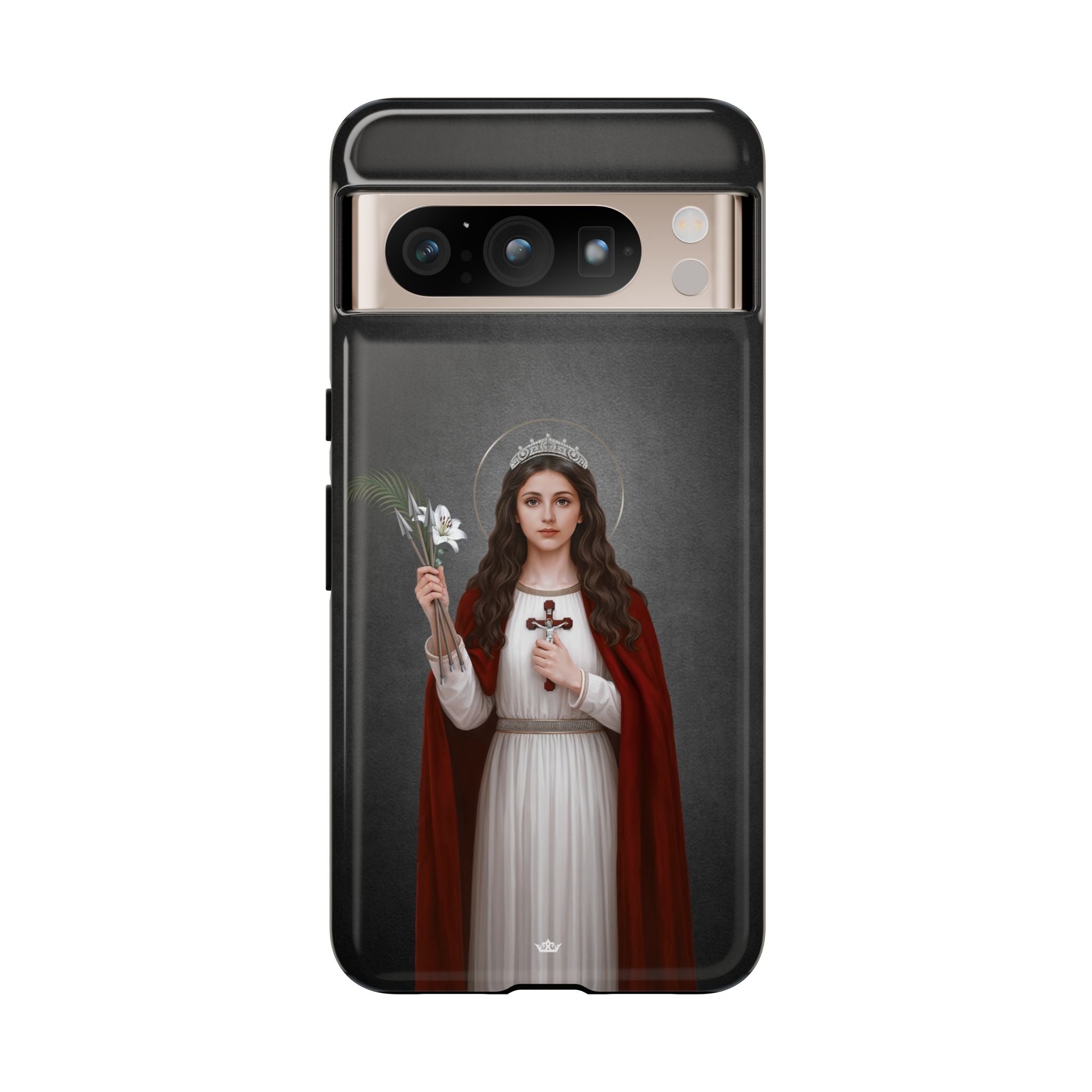 St. Philomena Hard Phone Case (Dark) - Venxara