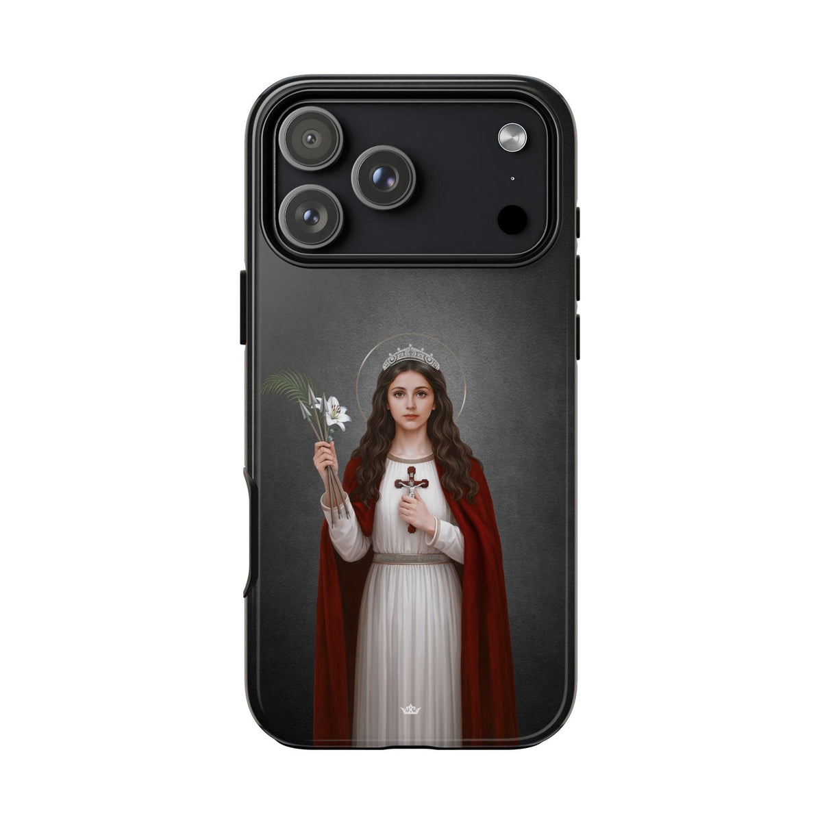 St. Philomena Hard Phone Case (Dark) Copyright VENXARA