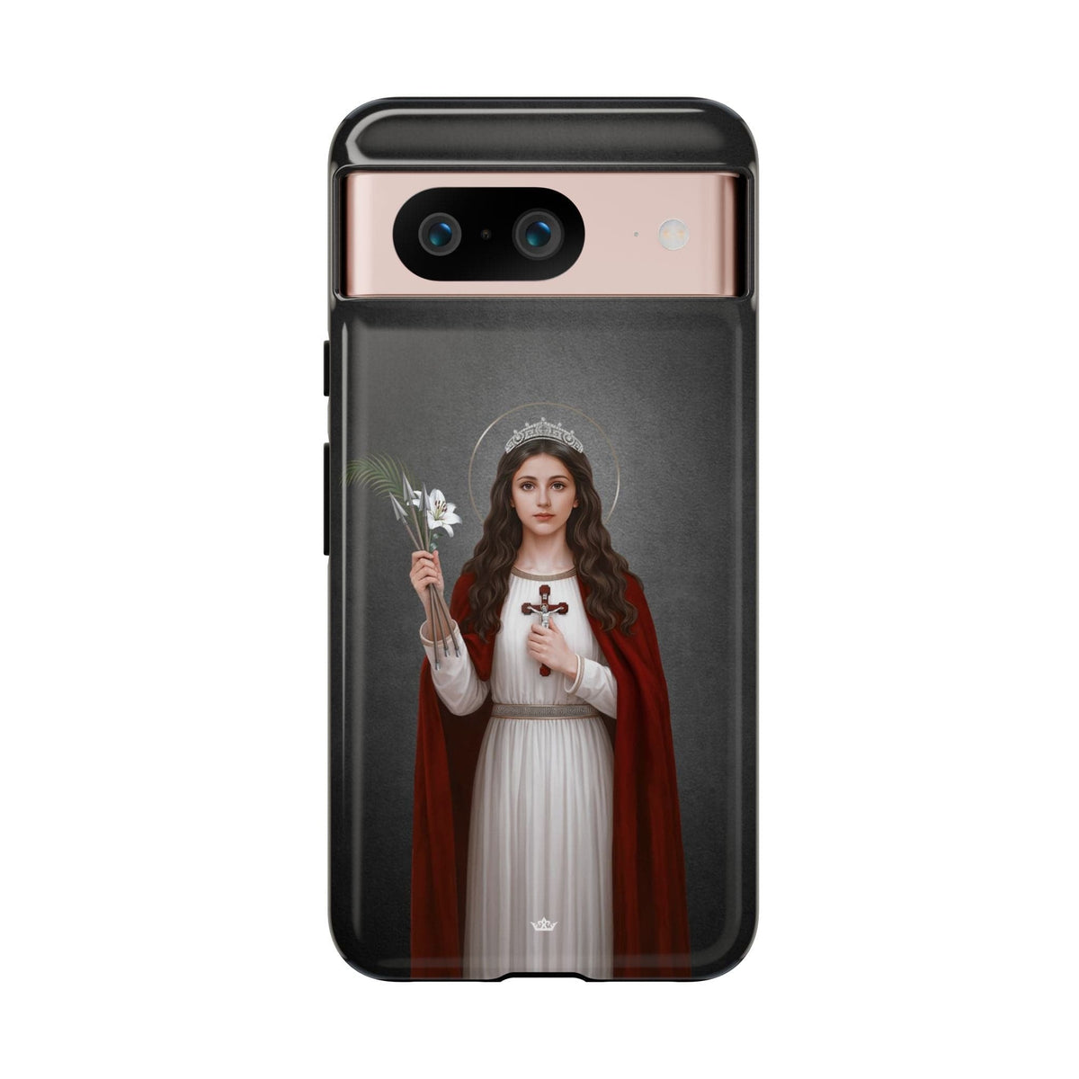 St. Philomena Hard Phone Case (Dark) Copyright VENXARA