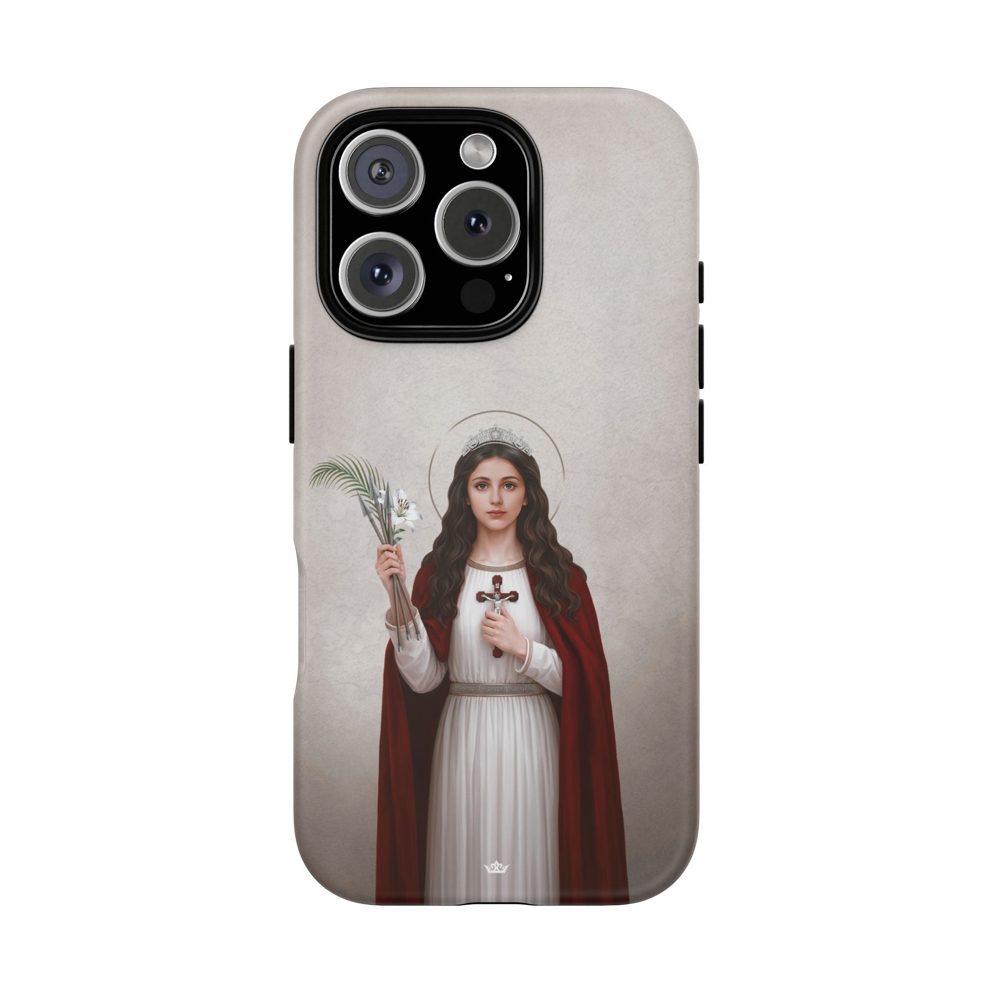 St. Philomena Hard Phone Case (Light) - Venxara