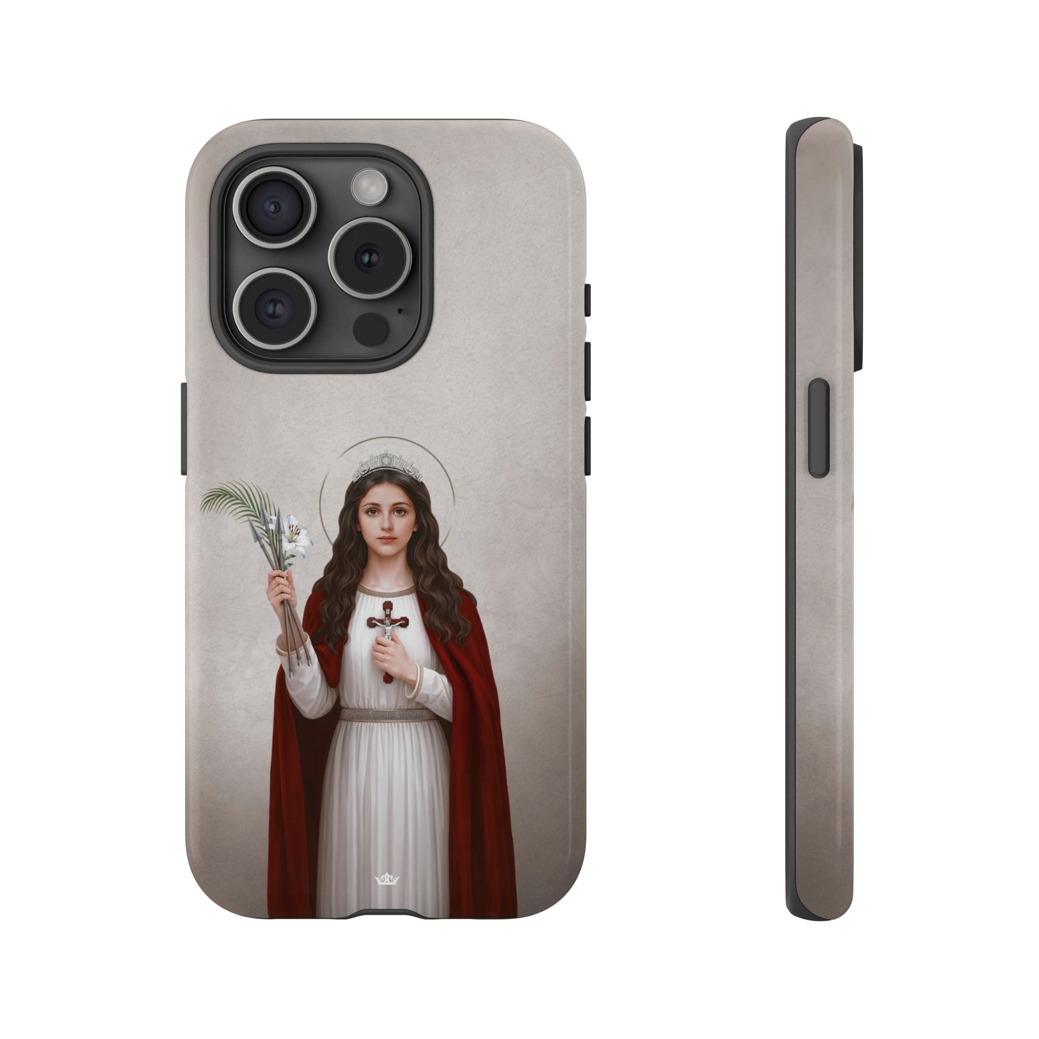 St. Philomena Hard Phone Case (Light) - Venxara