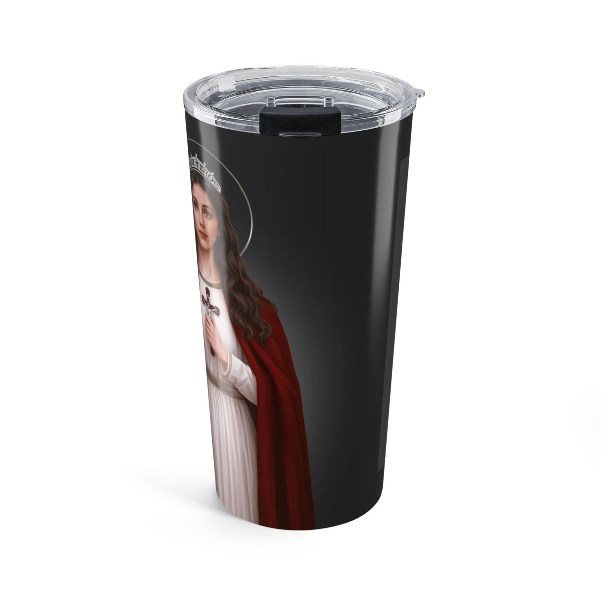 St. Philomena Lord's Prayer Tumbler (Ash 20 oz) Copyright VENXARA