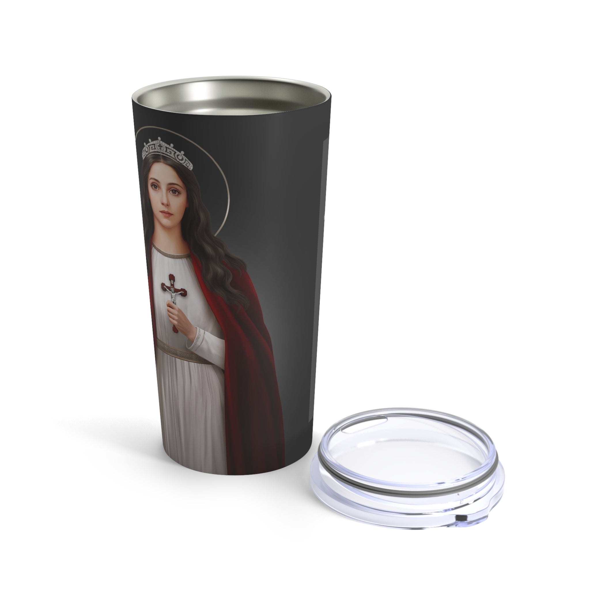 St. Philomena Lord's Prayer Tumbler 20 oz. (Ash) - VENXARA®