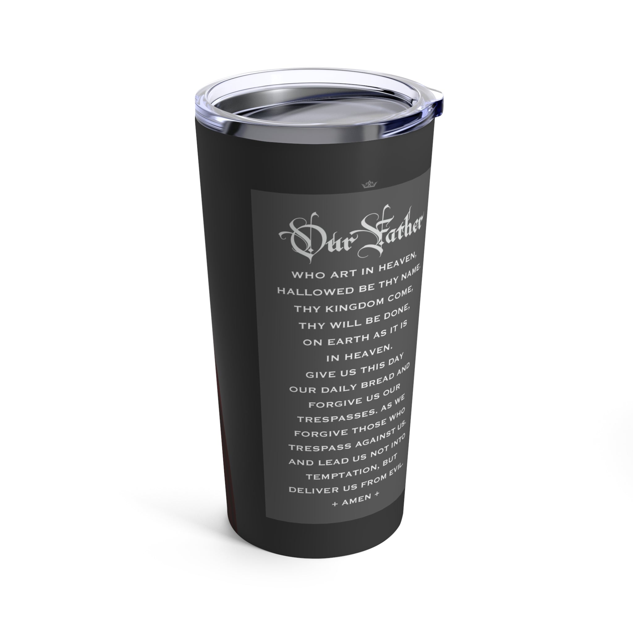 St. Philomena Lord's Prayer Tumbler 20 oz. (Ash) - VENXARA®