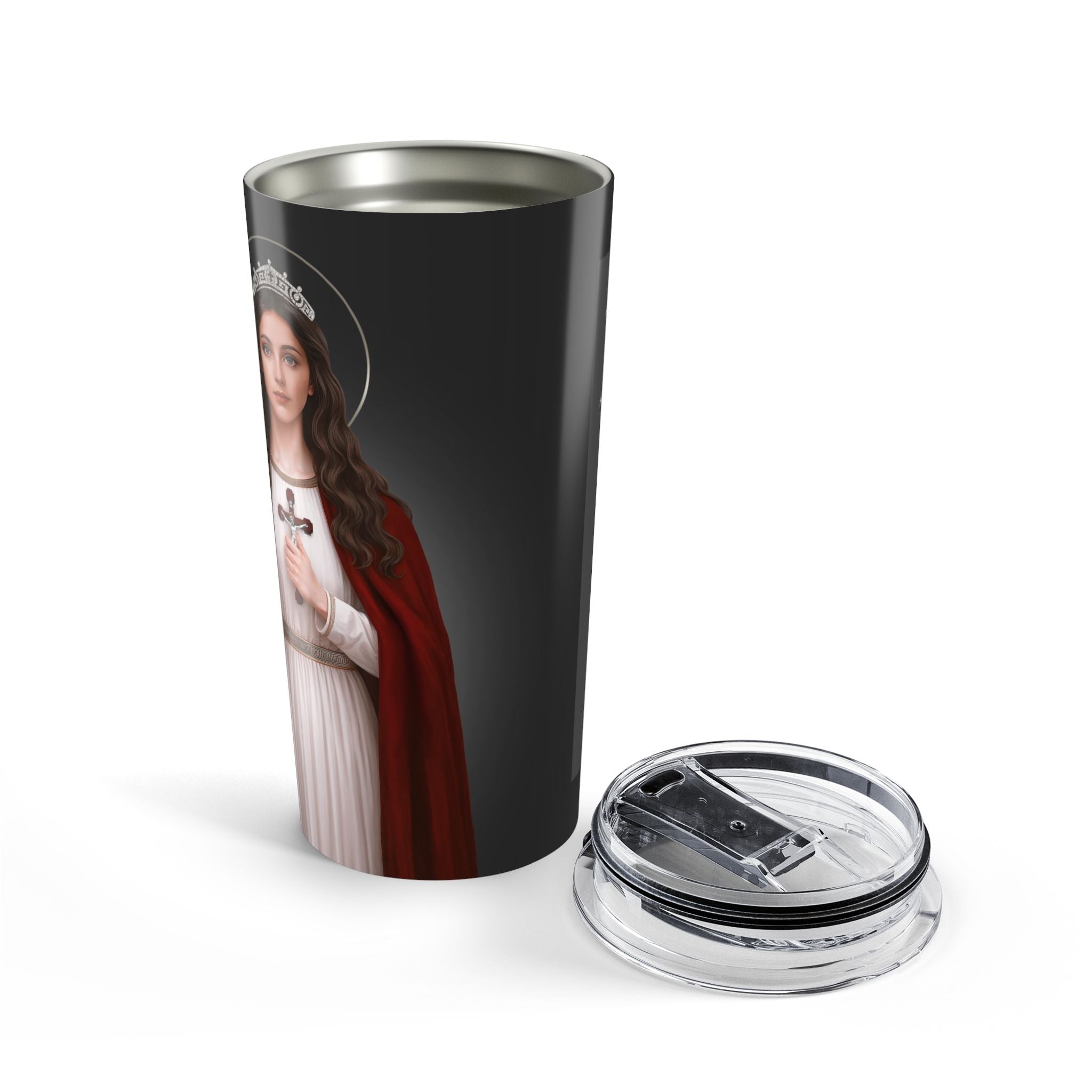 St. Philomena Lord's Prayer Tumbler (Ash 20 oz) - Venxara