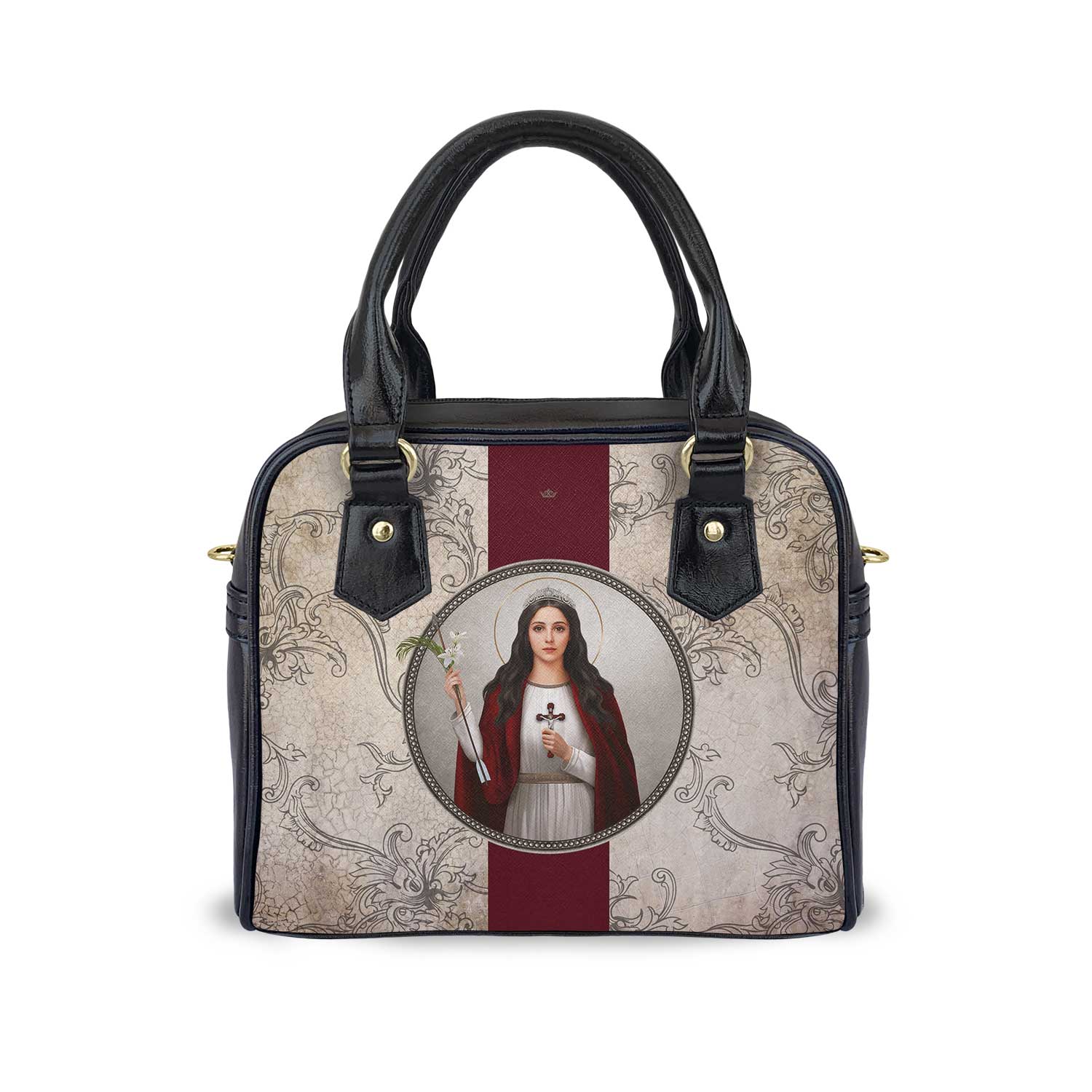 St. Philomena Medallion Handbag (Floral Patina) - VENXARA®