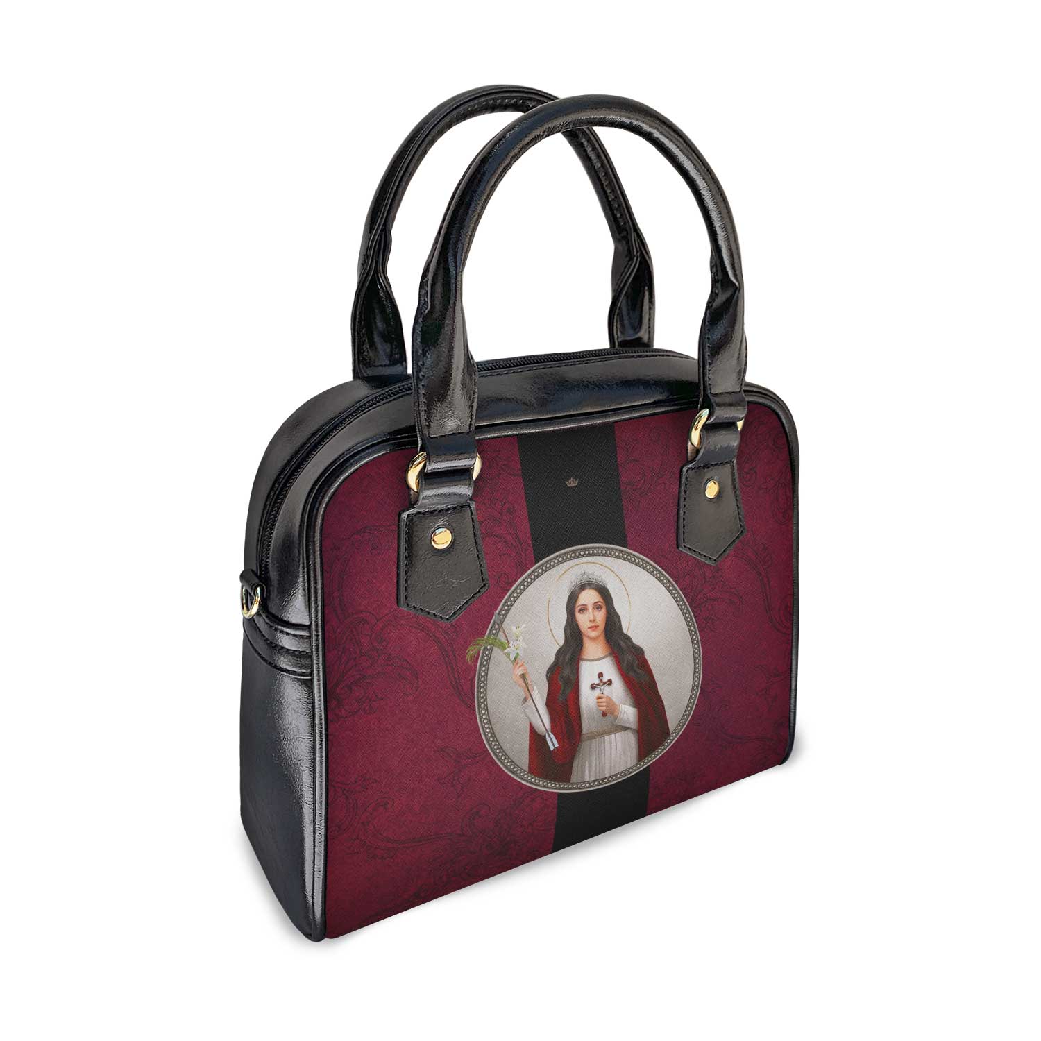 St. Philomena Medallion Handbag (Floral Patina) - VENXARA®