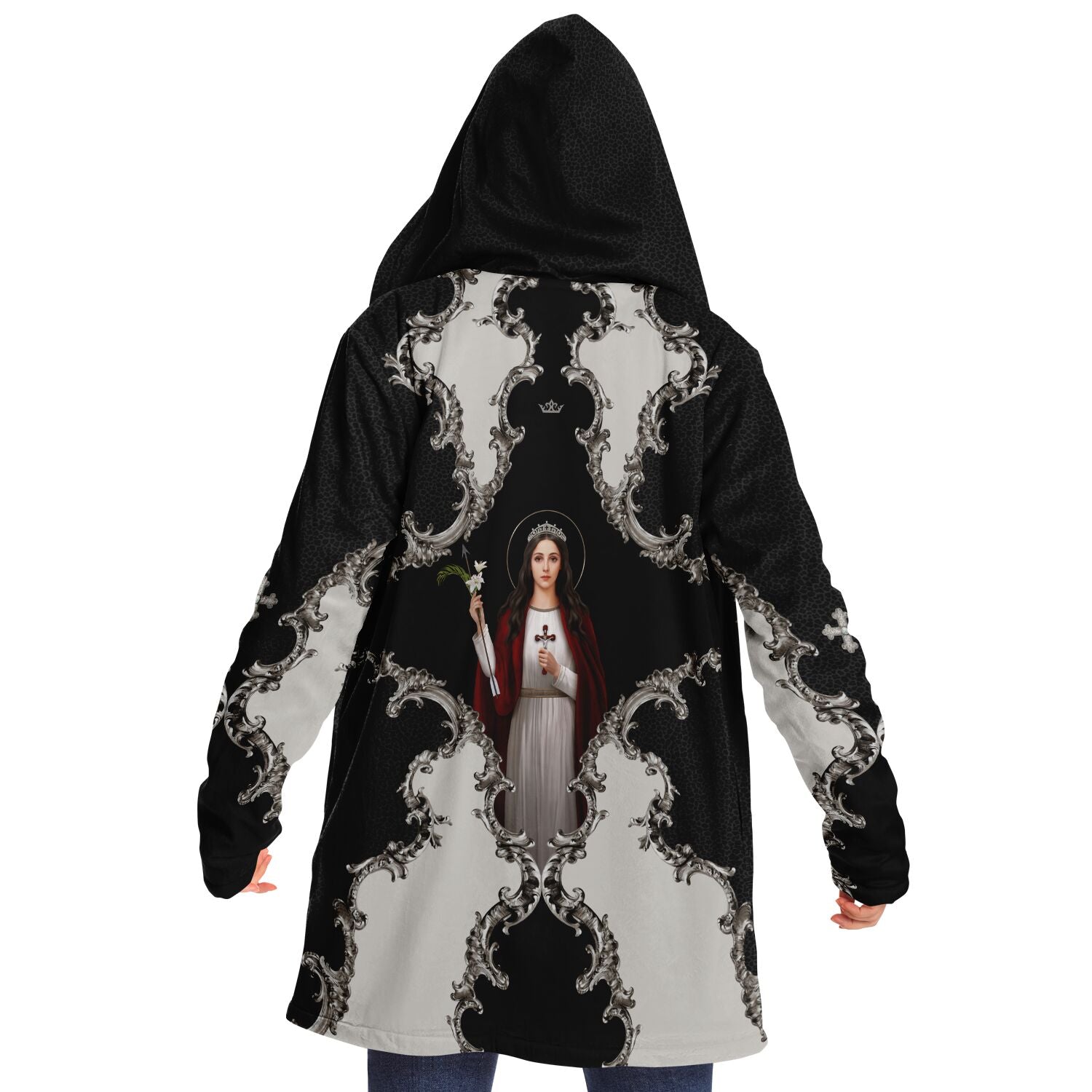 St. Philomena Microfleece Cloak (Baroque Leopard) - VENXARA®