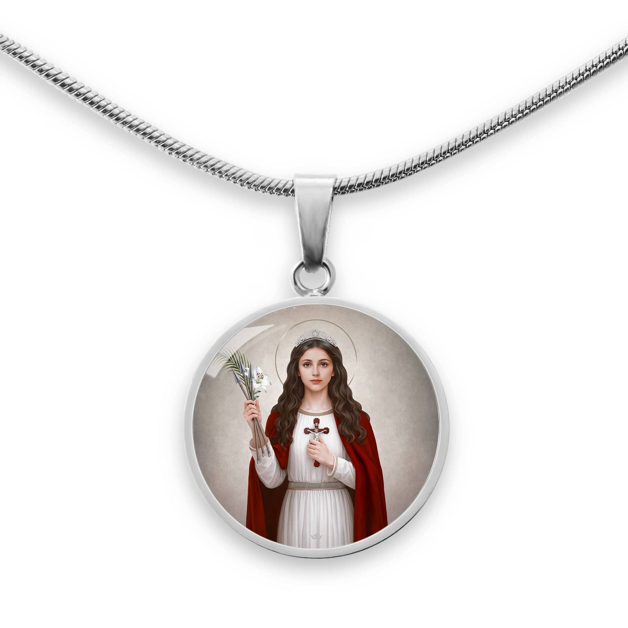 St. Philomena Pendant Necklace Copyright VENXARA