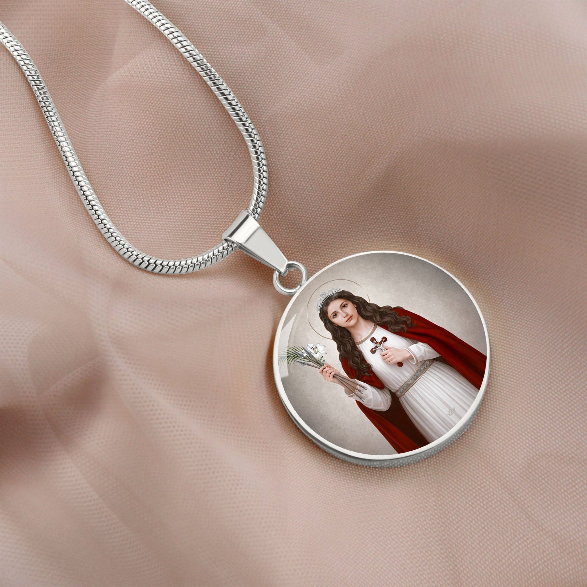 St. Philomena Pendant Necklace Copyright VENXARA