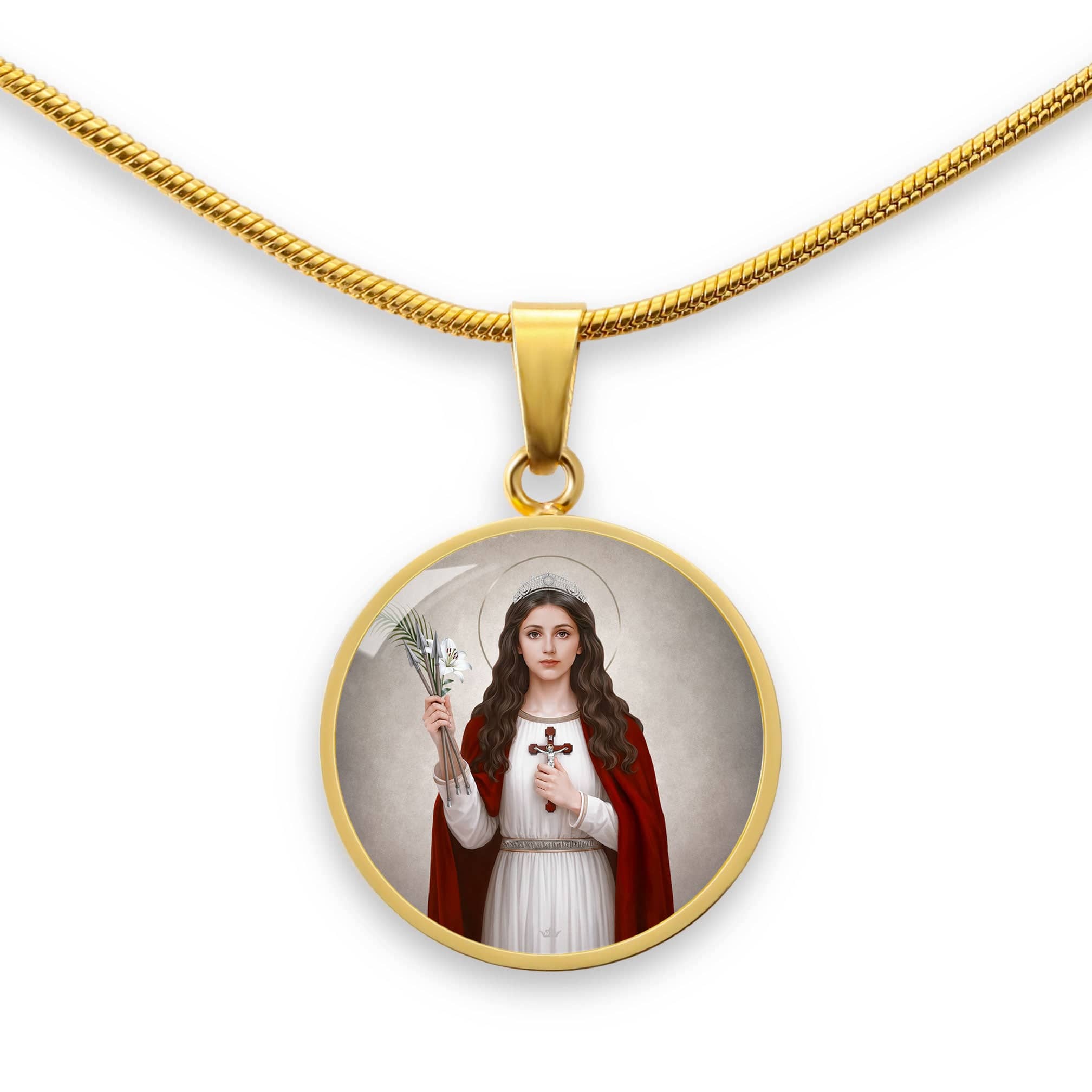 St. Philomena Pendant Necklace Copyright VENXARA
