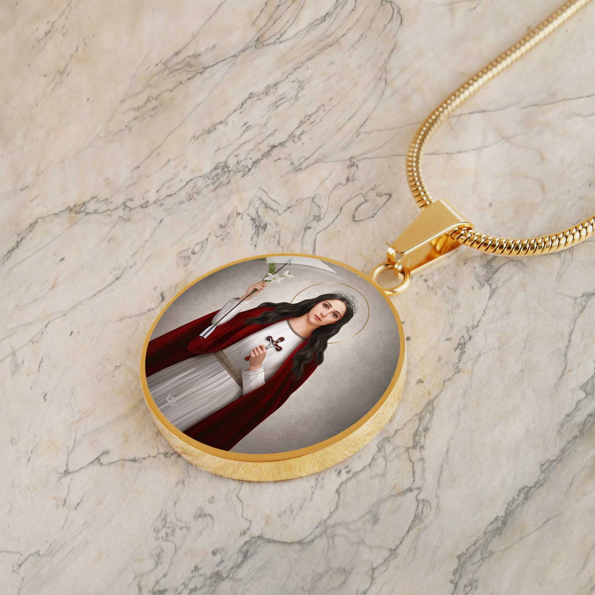 St. Philomena Pendant Necklace - VENXARA®