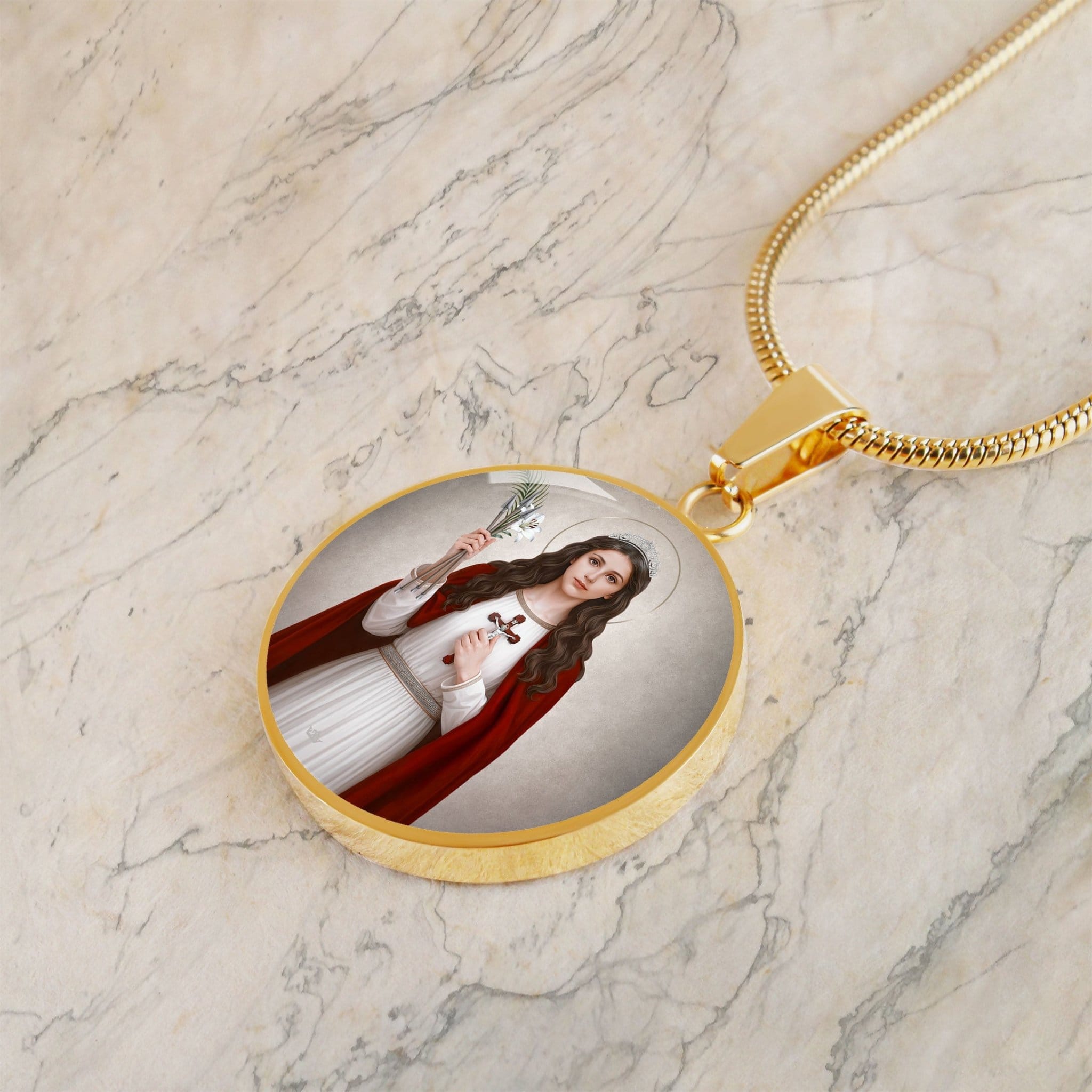 St. Philomena Pendant Necklace Copyright VENXARA