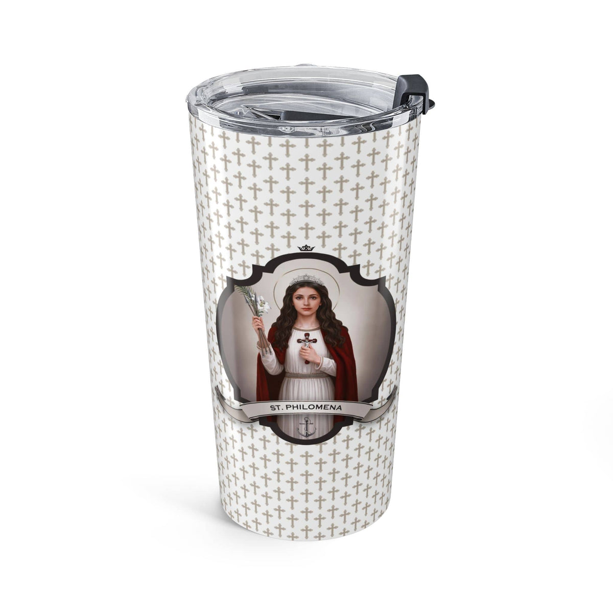 St. Philomena Tumbler (Crosses 20 oz) Copyright VENXARA