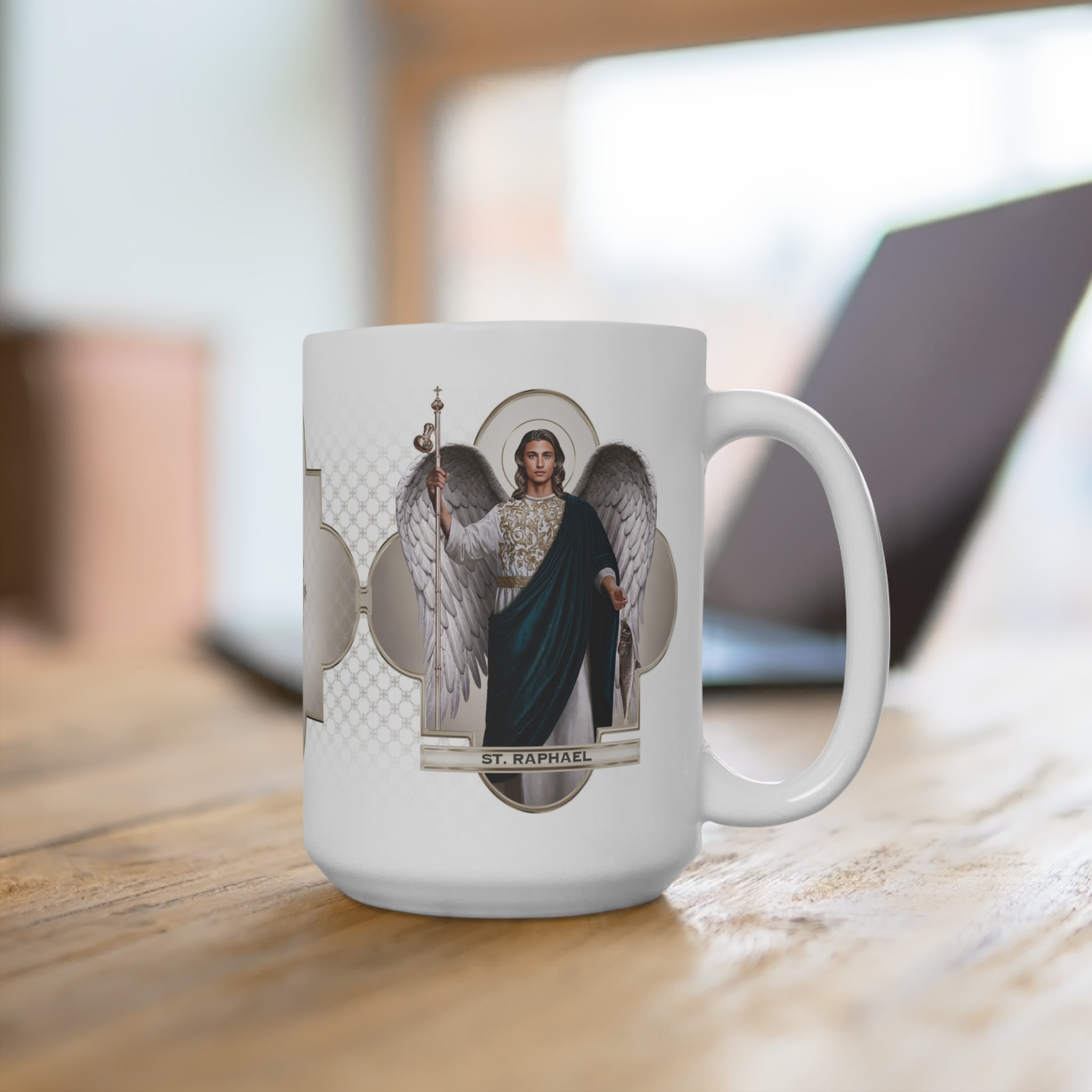St. Raphael the Archangel Ceramic Mug - VENXARA®