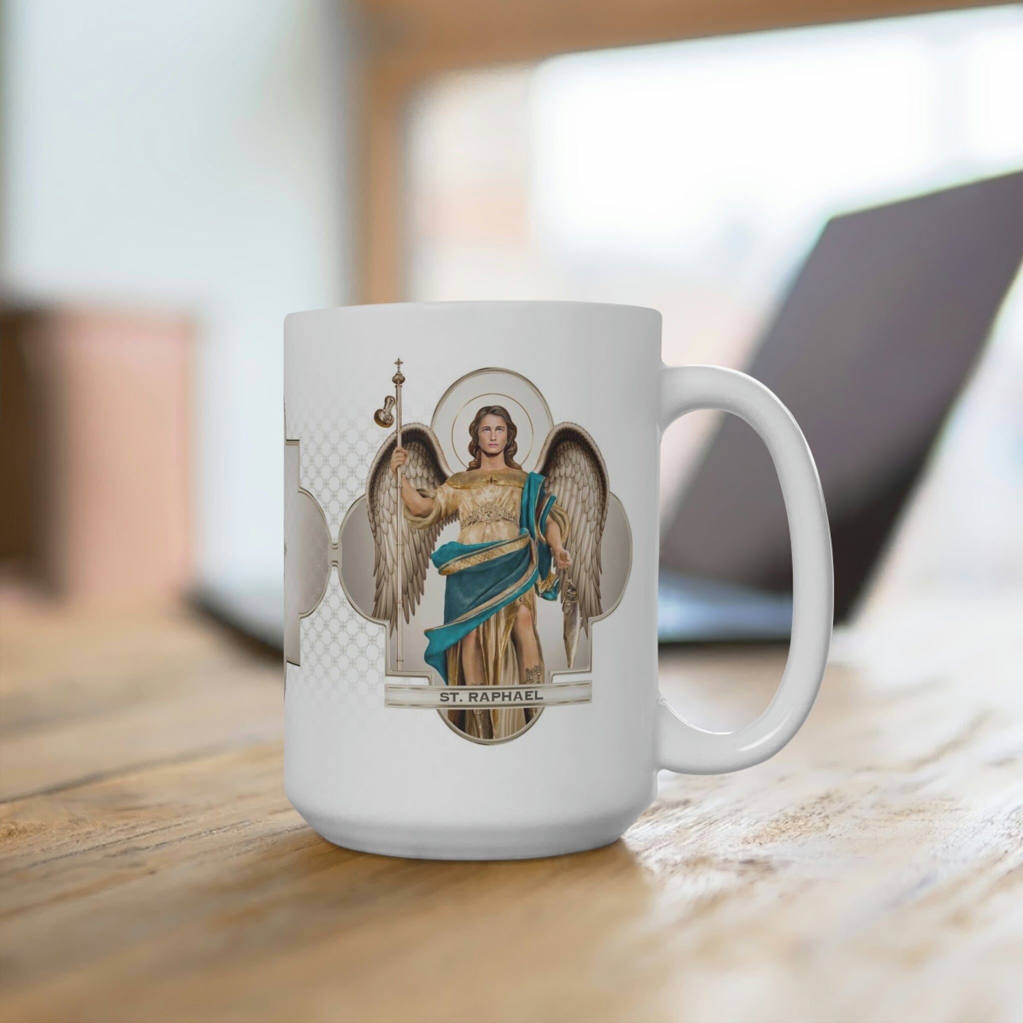St. Raphael the Archangel Ceramic Mug - VENXARA®