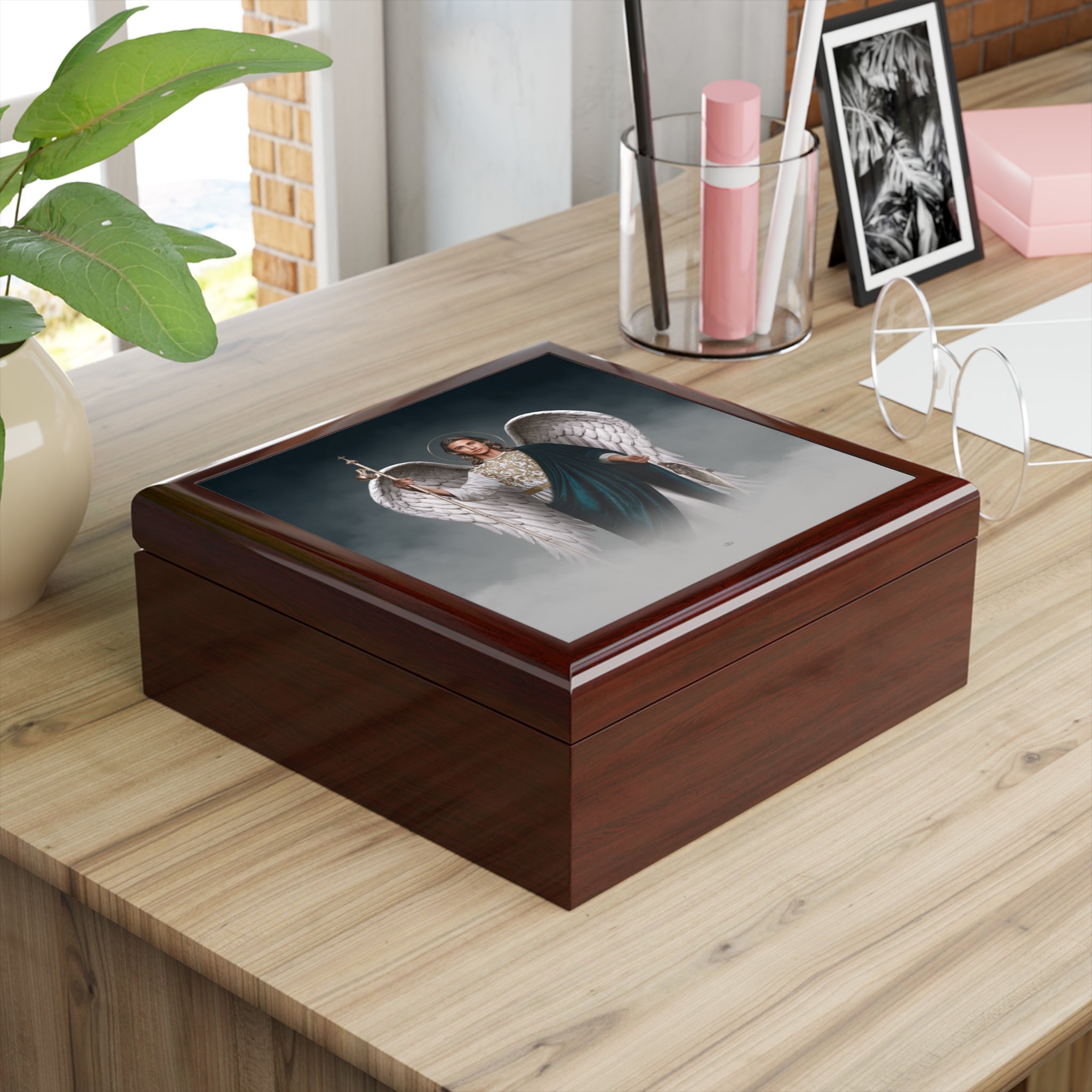St. Raphael the Archangel Keepsake Box (Cloudscape) - VENXARA®