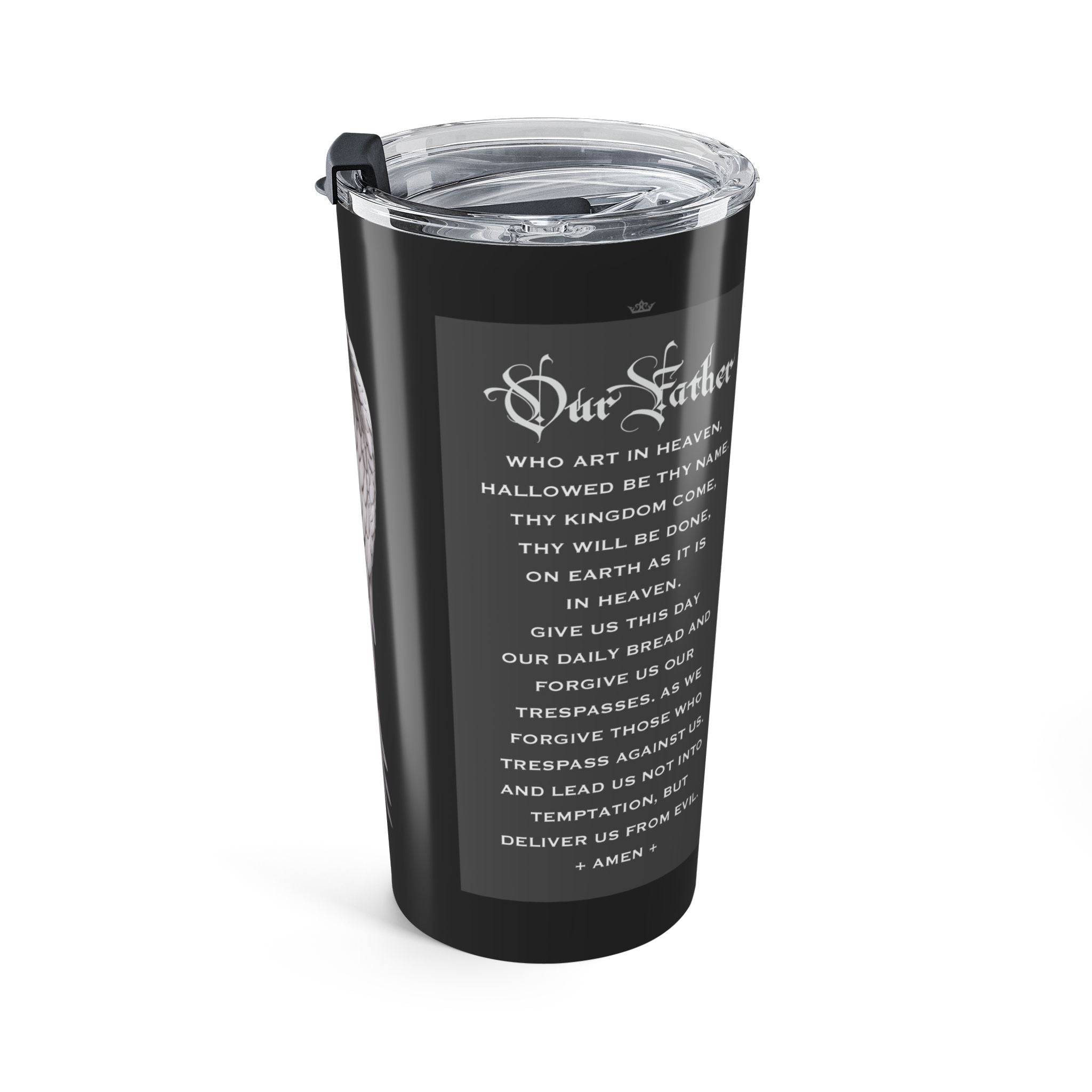 St. Raphael the Archangel Lord's Prayer Tumbler (Ash 20 oz) - Venxara