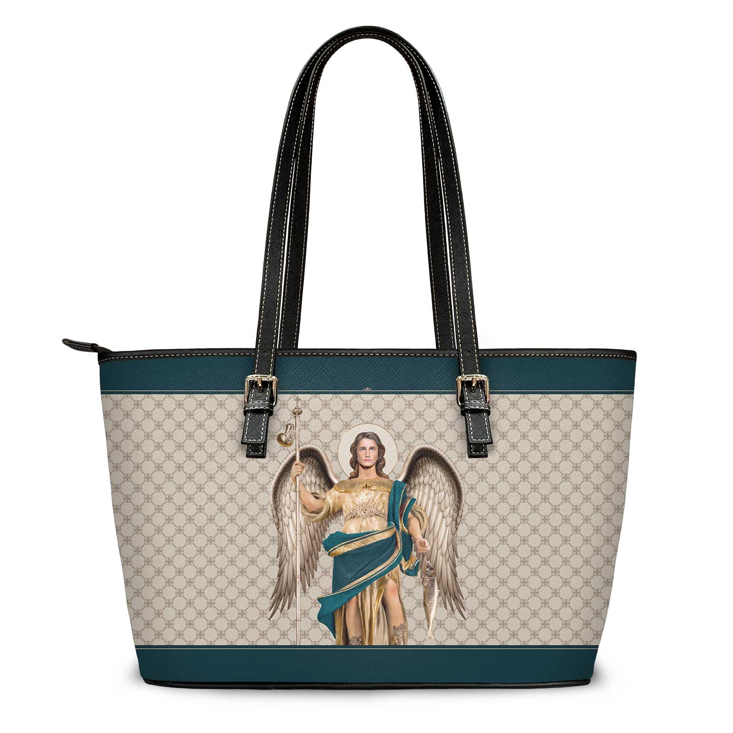 St. Raphael the Archangel Tote Bag (Sand) - VENXARA®