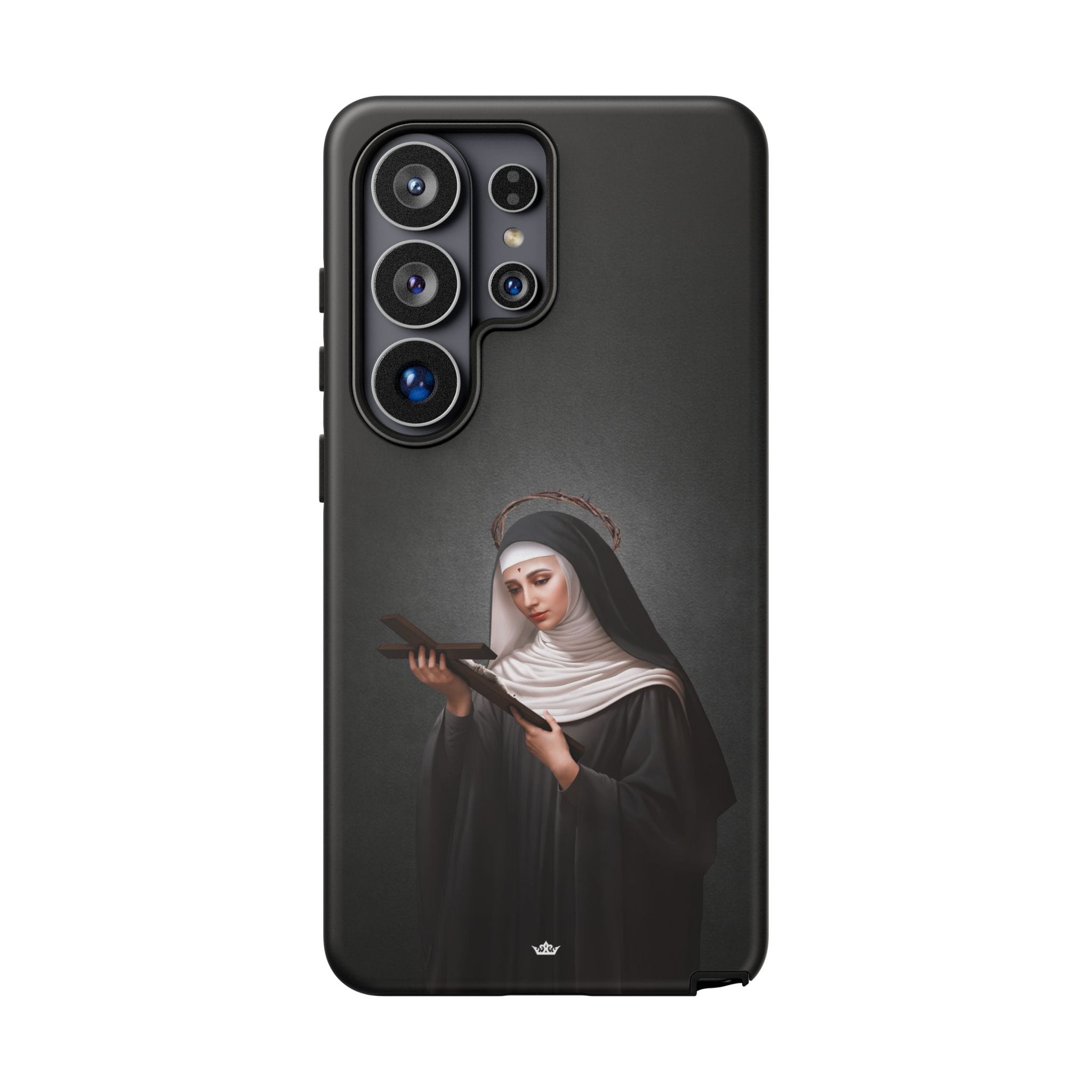 St. Rita of Cascia Hard Phone Case (Dark) Copyright VENXARA