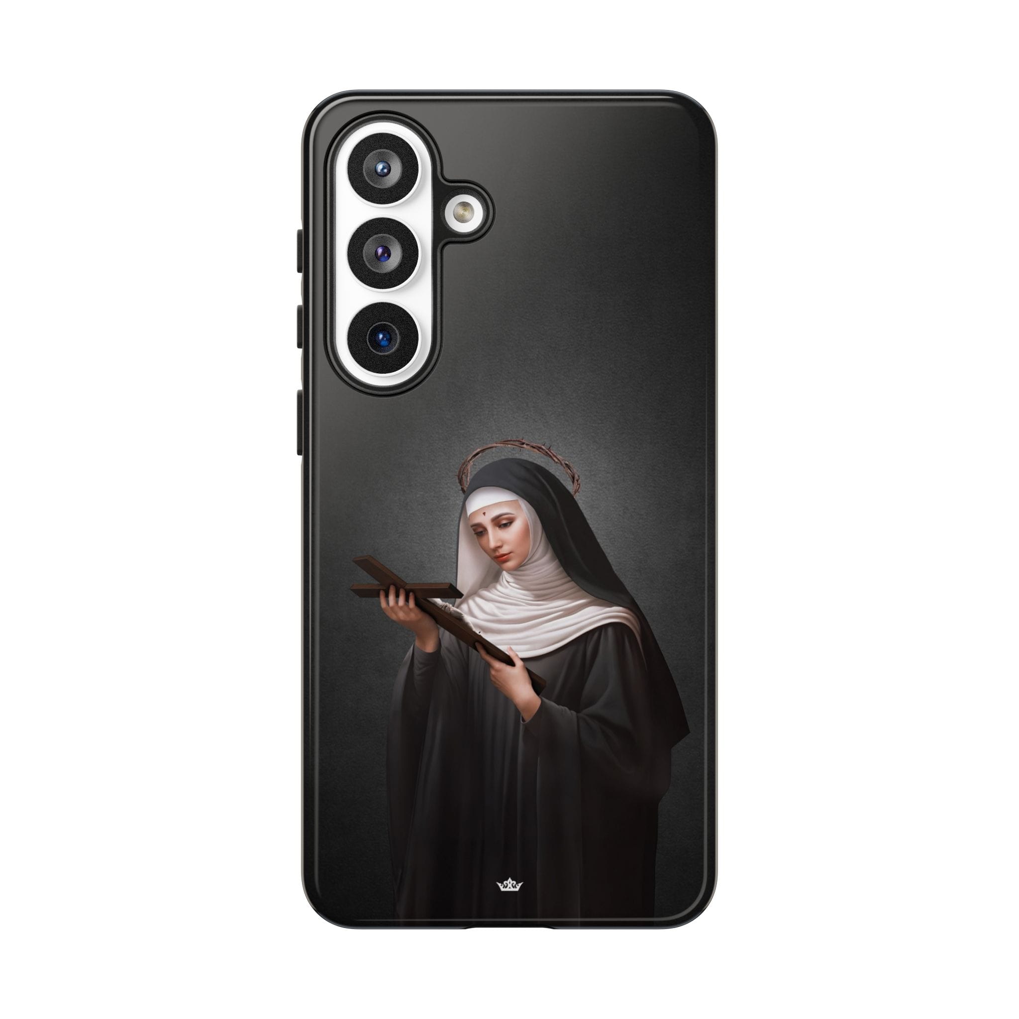 St. Rita of Cascia Hard Phone Case (Dark) Copyright VENXARA
